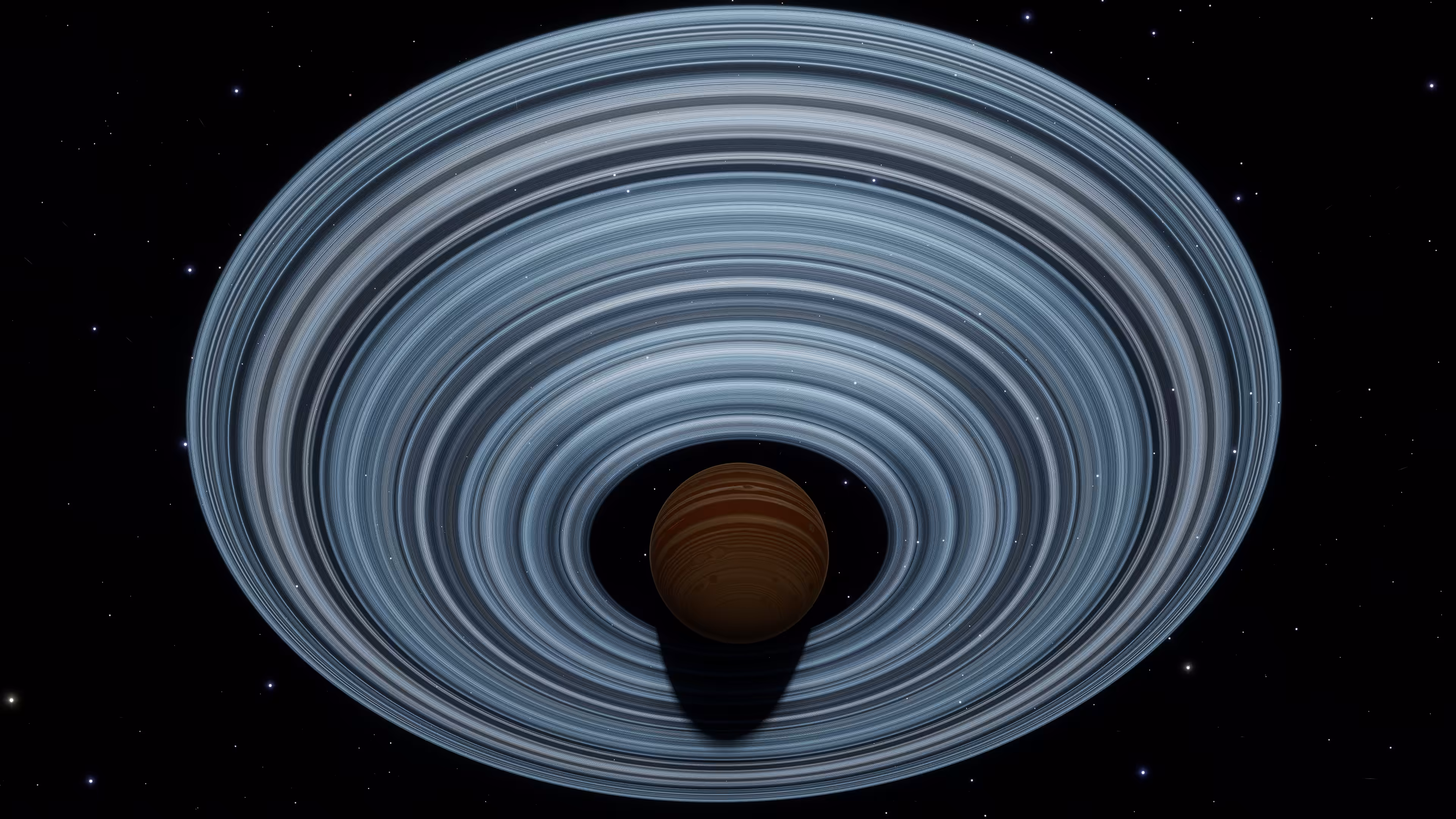 Rings of a gas giant