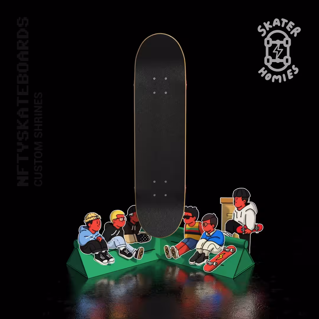 NFTYSK8 Custom Shrines - Skater Homies Collab