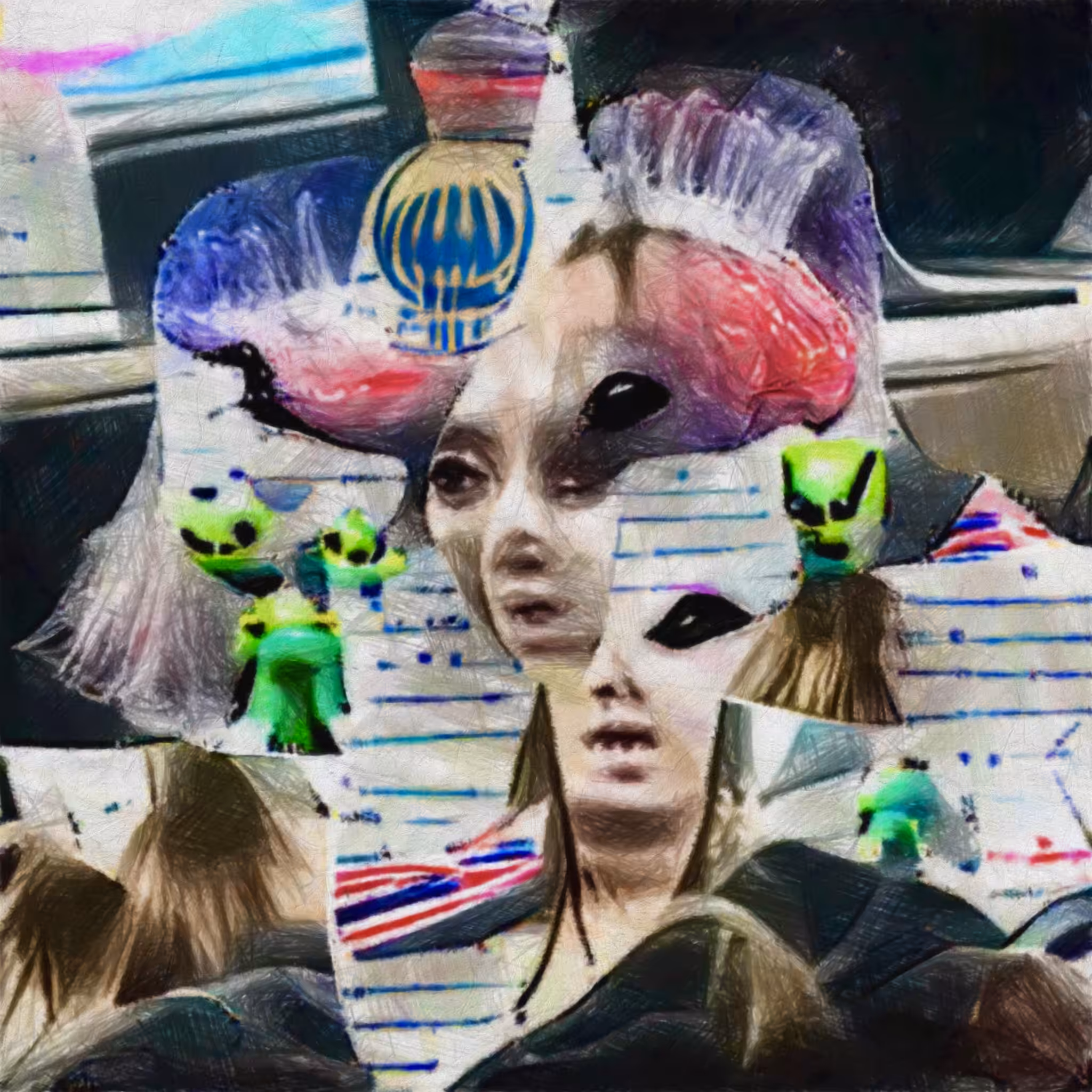 An alien has taken over her mind