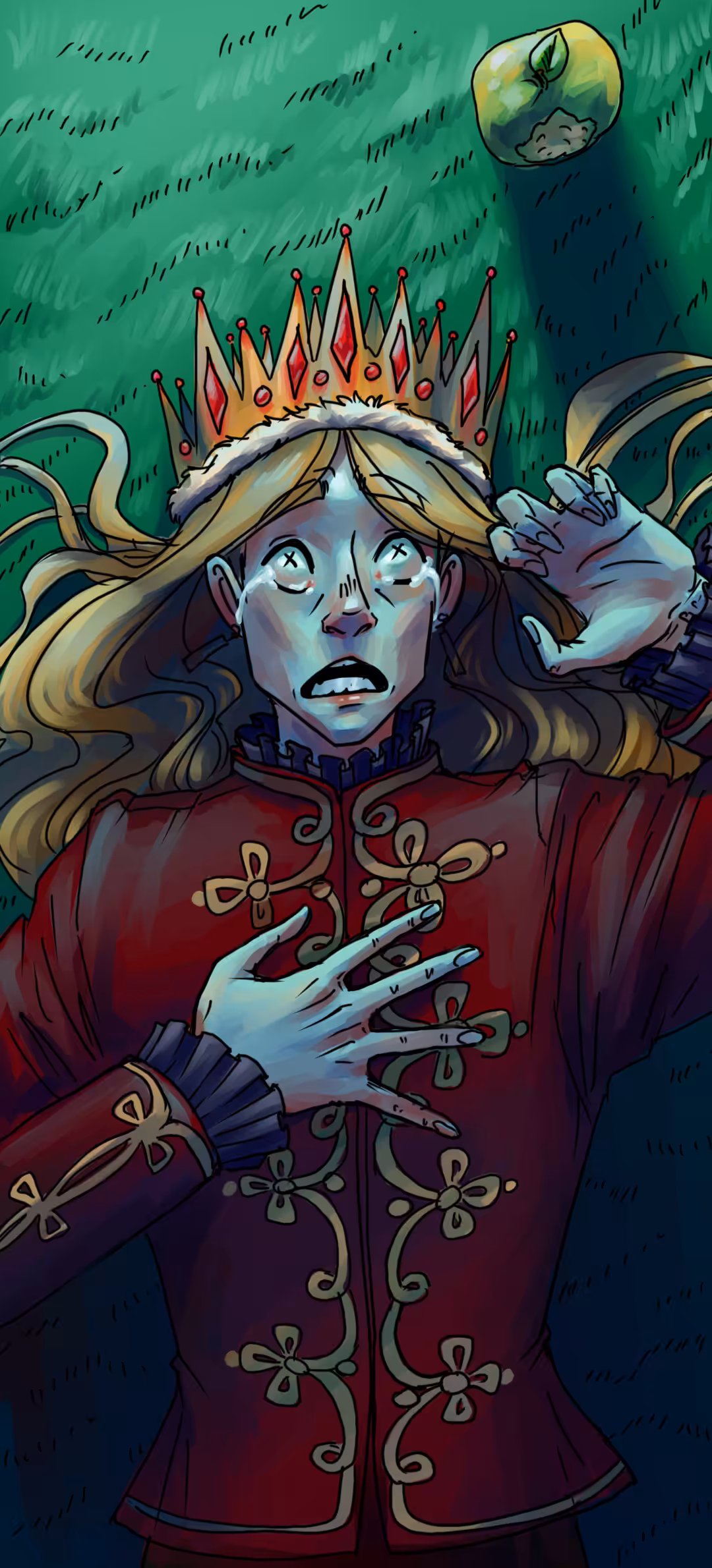 The King poisoned by an apple