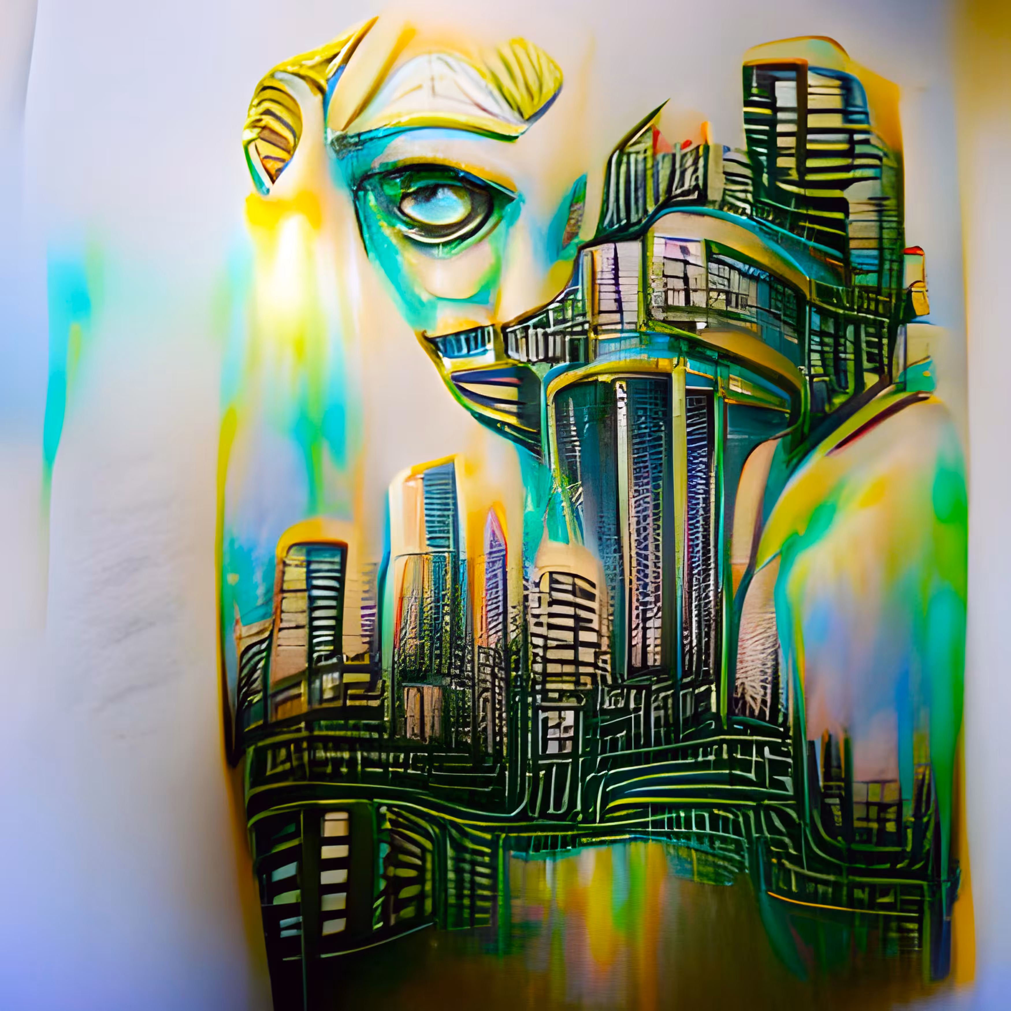 Dystopian Metropolis: High Rise Girl