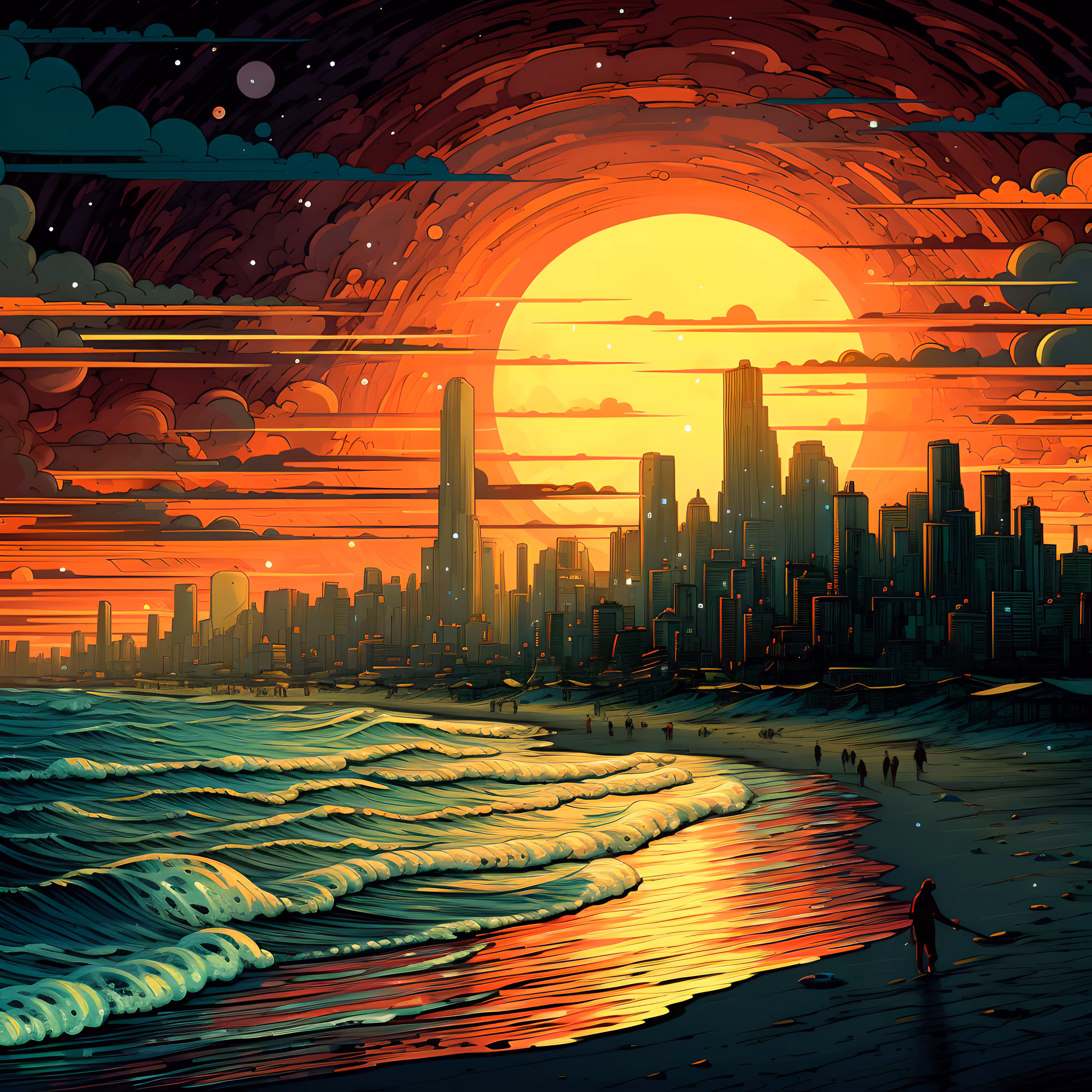 Retro Beachscapes #05