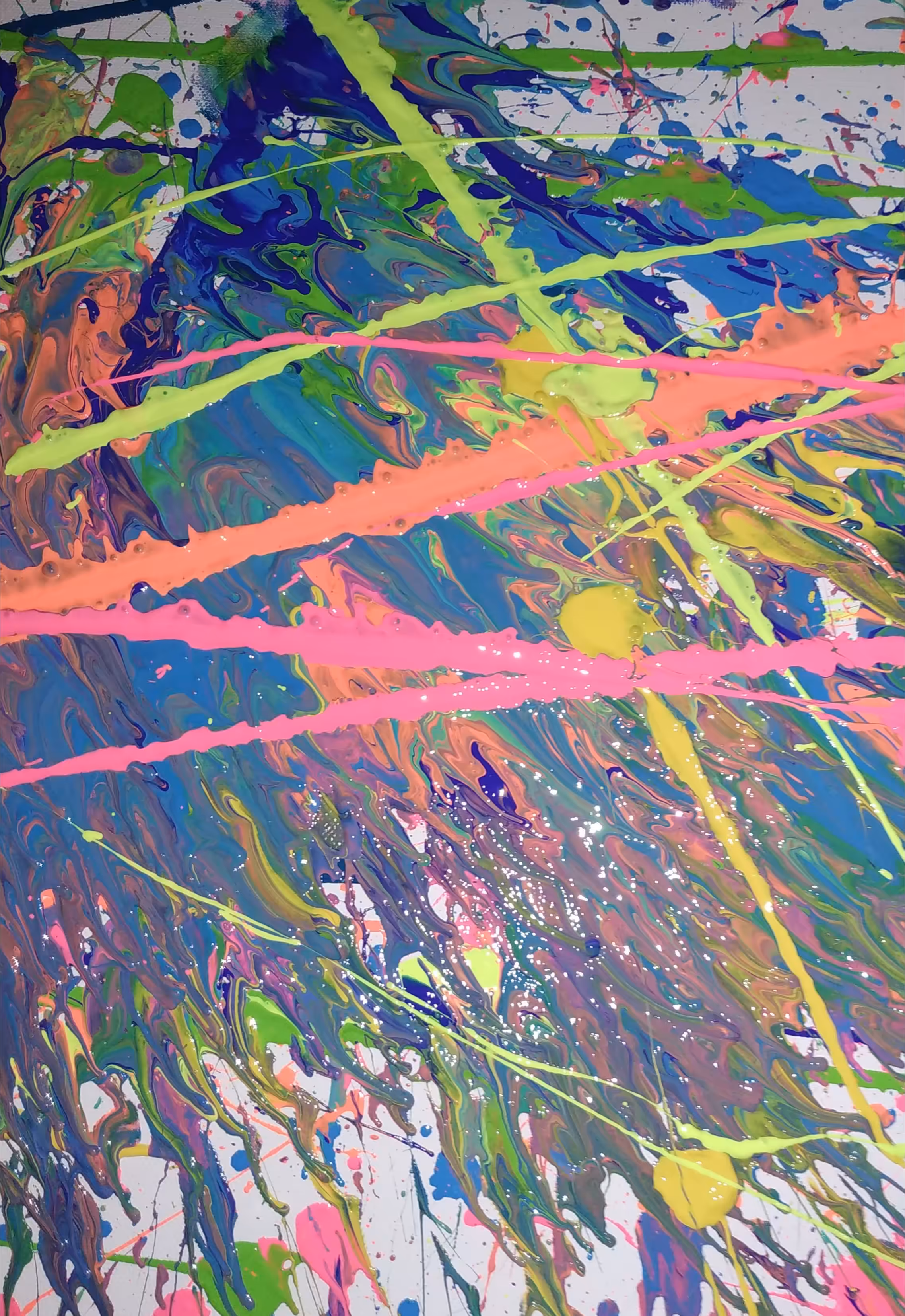 Action painting with daughter #04