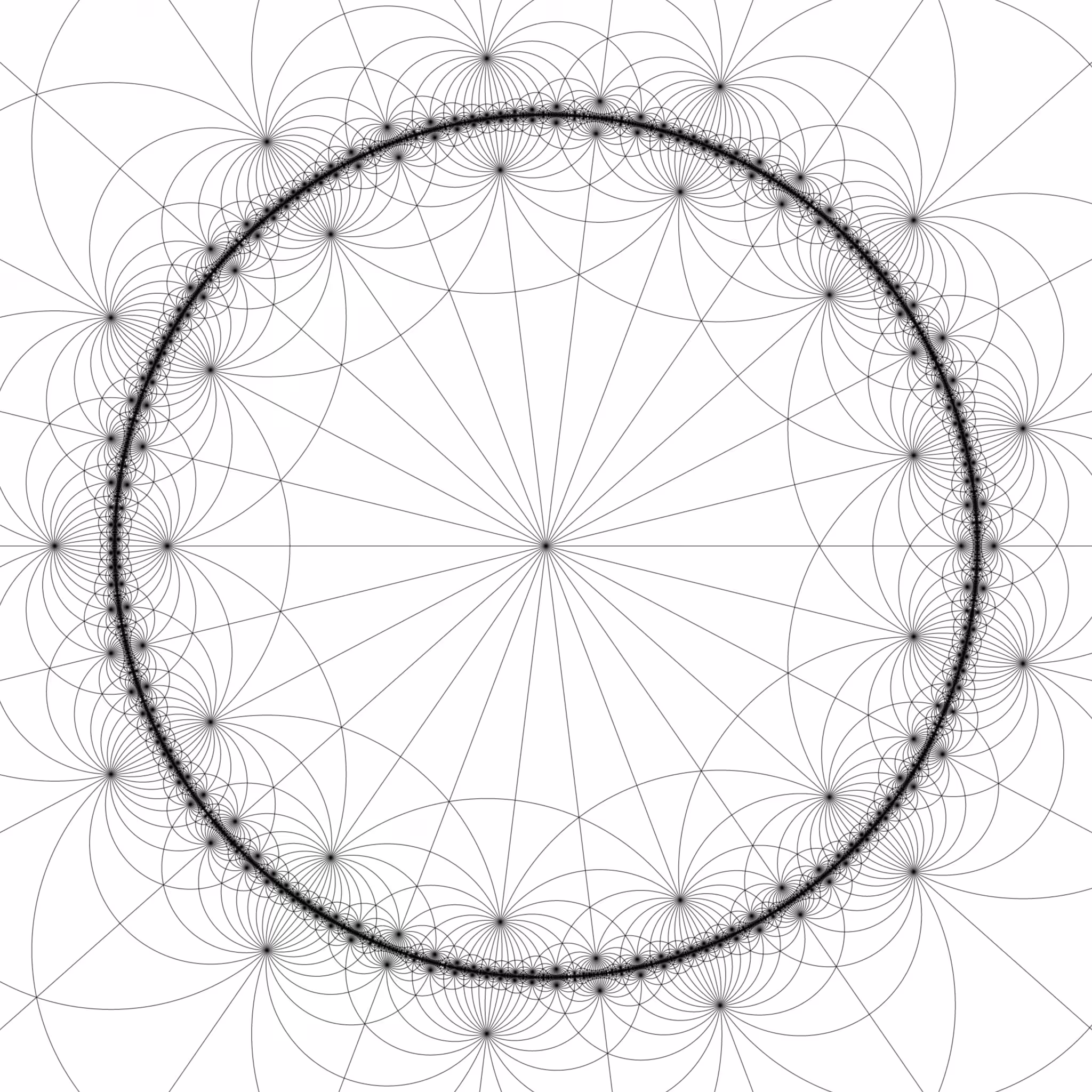 Poincaré disk model {3,13}