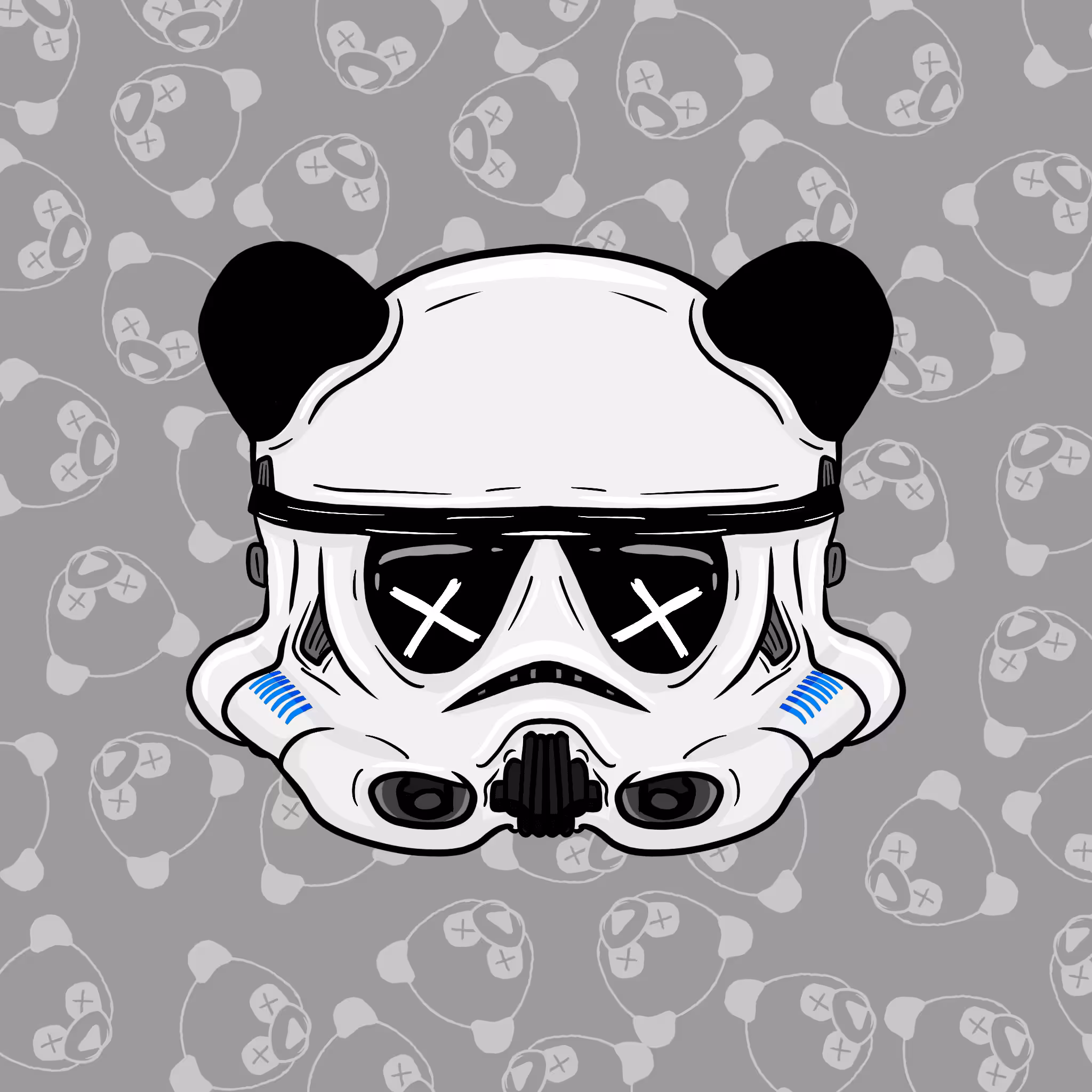 Panda Head #039