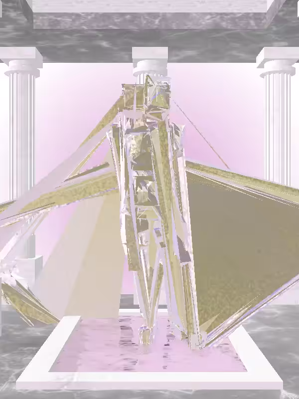 HeavenComputer: The Fragmented Threatening Shimmery Violet Garden Woman #163