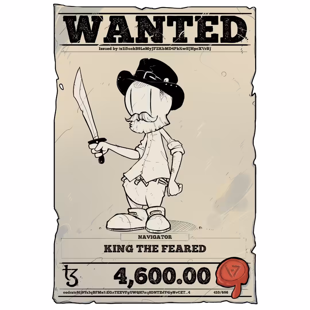 KING THE FEARED | TEZOS PIRATE 410/666