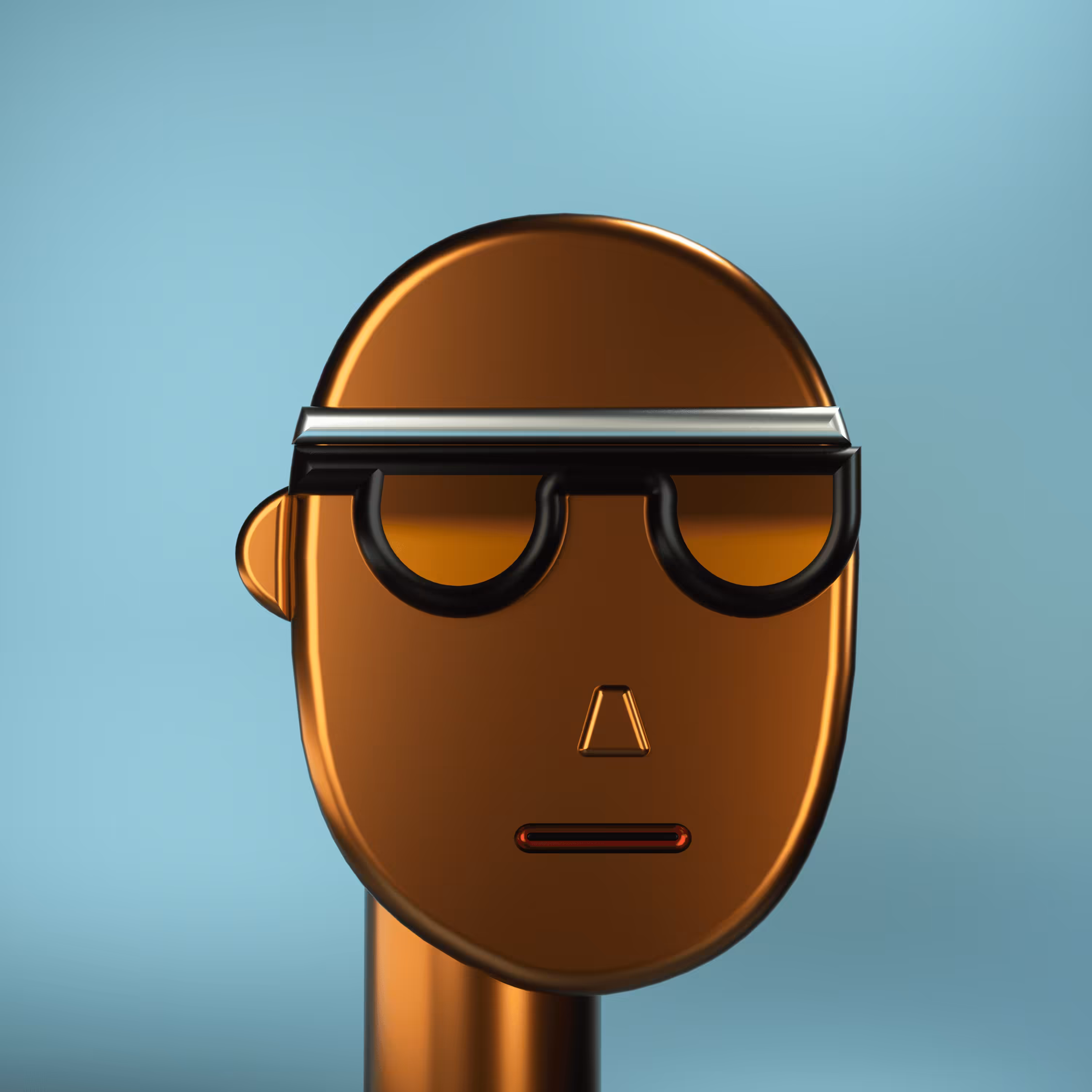 3D Chrome Punks: 3D Chrome Punk #0114