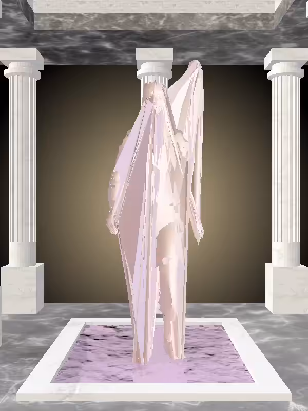 HeavenComputer: The Receding Peach Halo Woman #3262