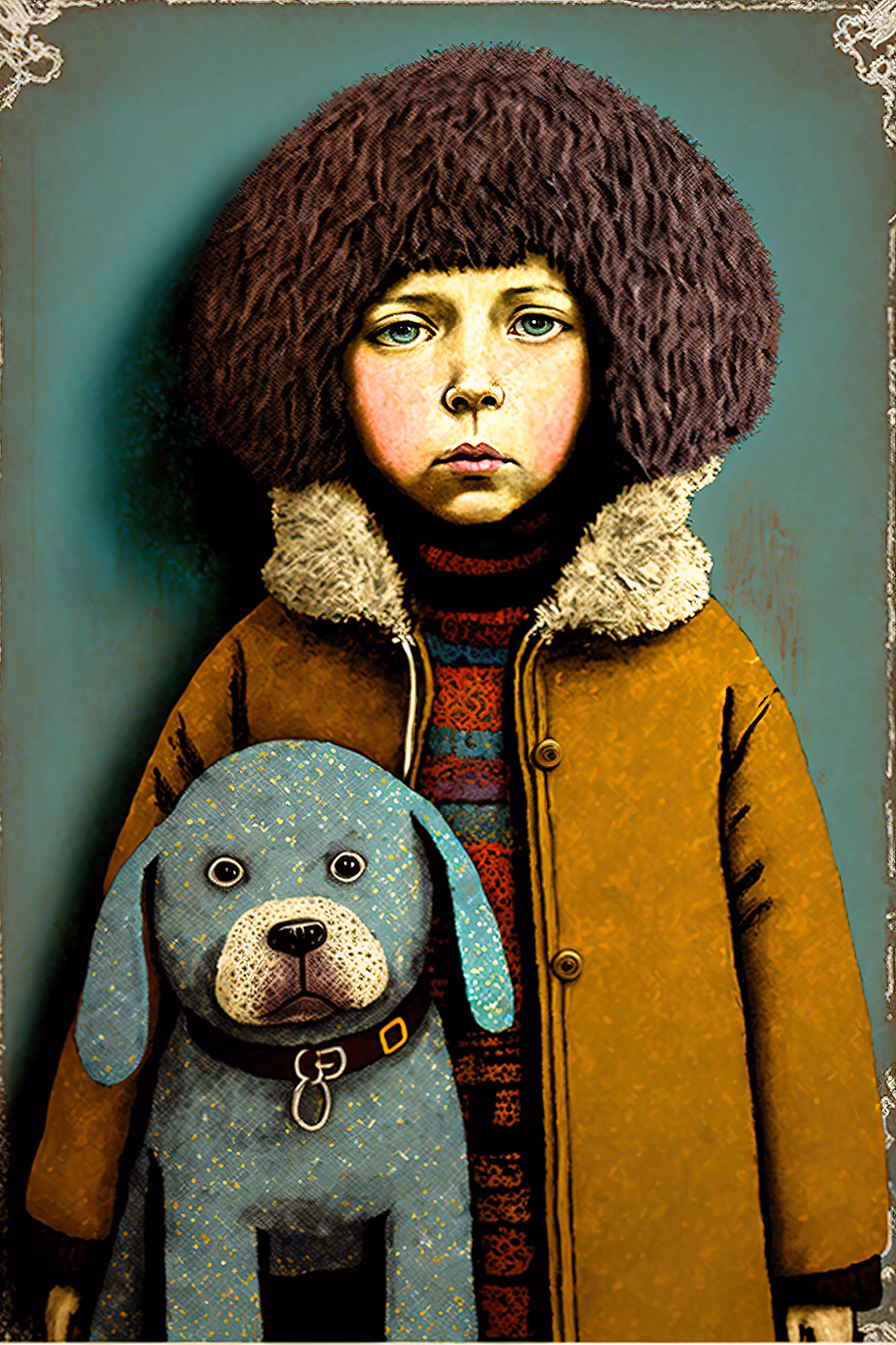 Georgie Porgie finds a Blue Dog