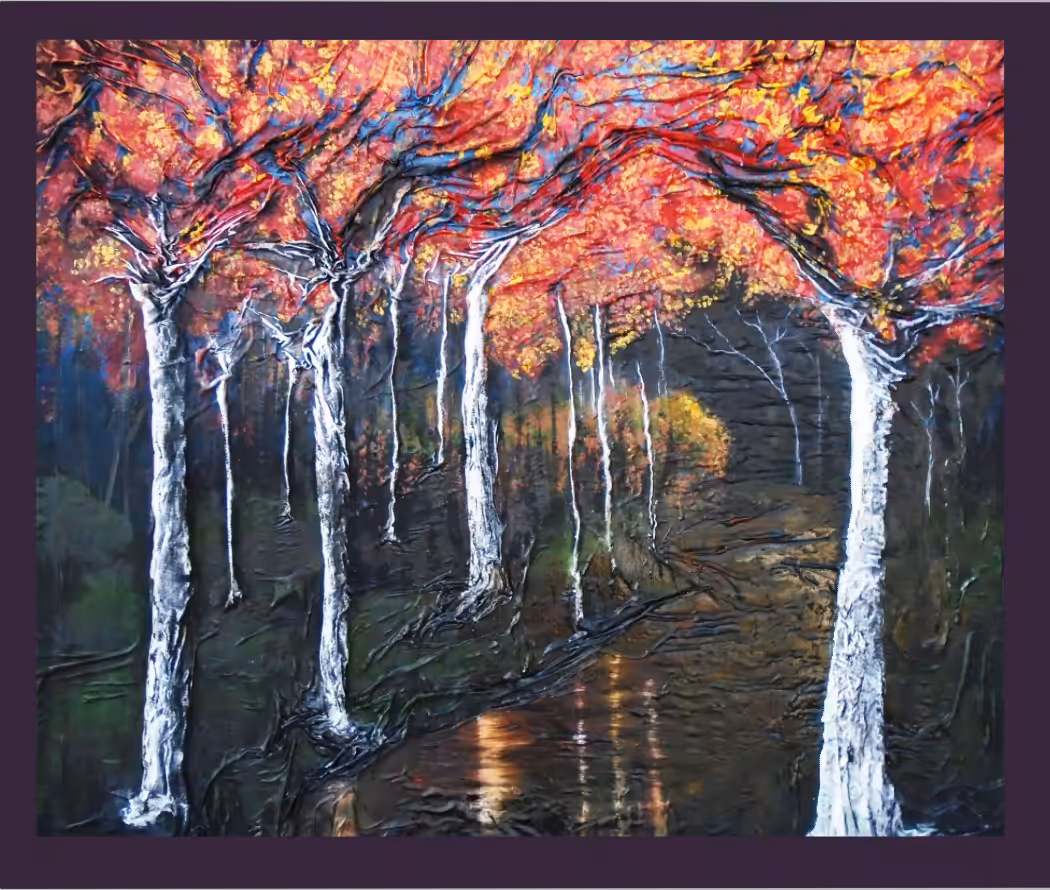 Figurative: Fall 3d painting