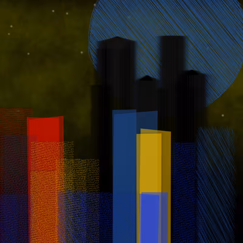 hastily-drawn cityscape sketch #33
