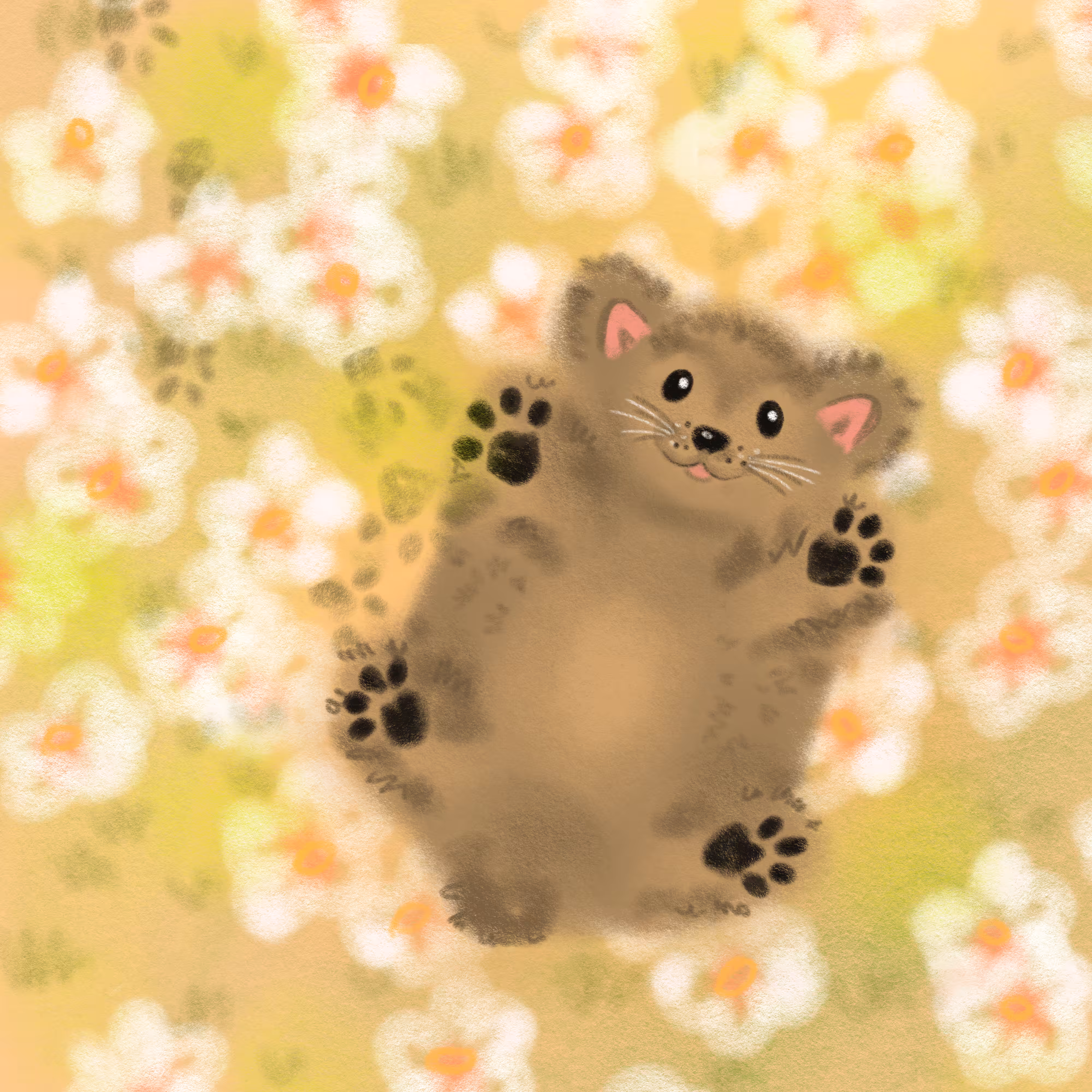  Among the flowers