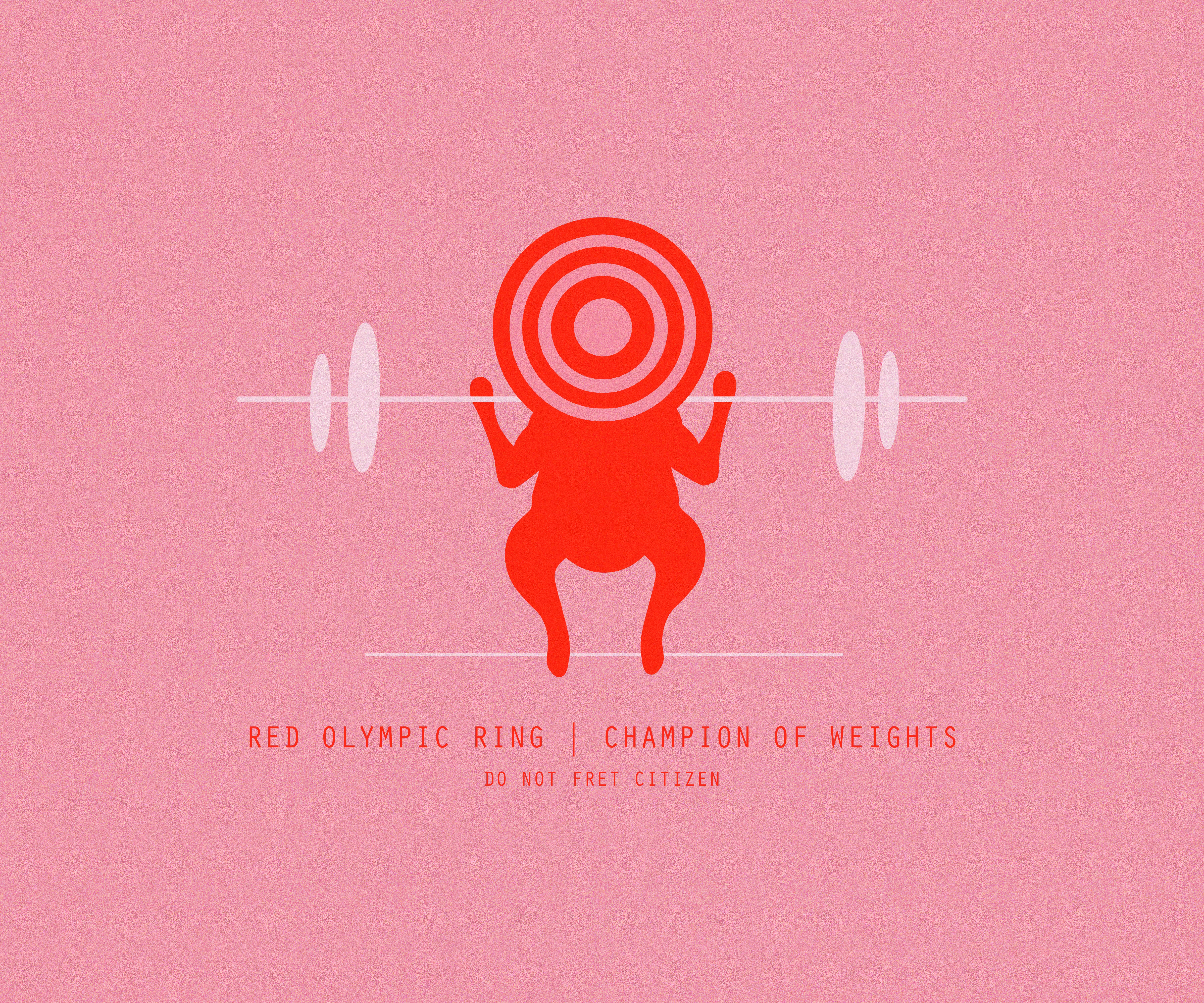 RED OLYMPIC RING: CHAMPION OF WEIGHTS