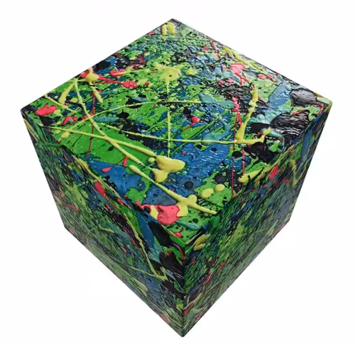 Cubed art 01 by Cinthia Ponce