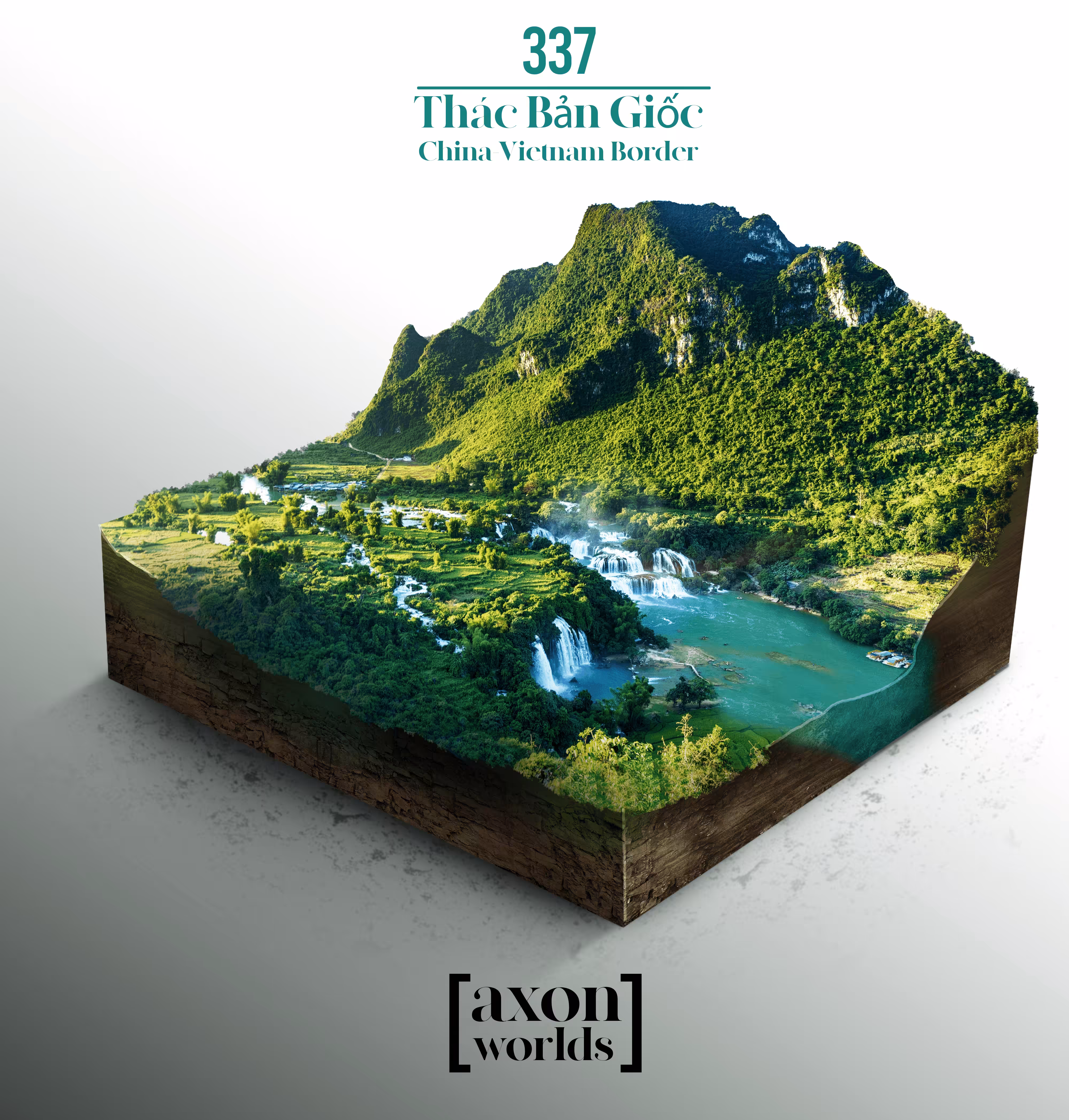 AXON WORLD | 337/1423 | THáC BảN GIốC | CHINA-VIETNAM BORDER | MICRO WORLD