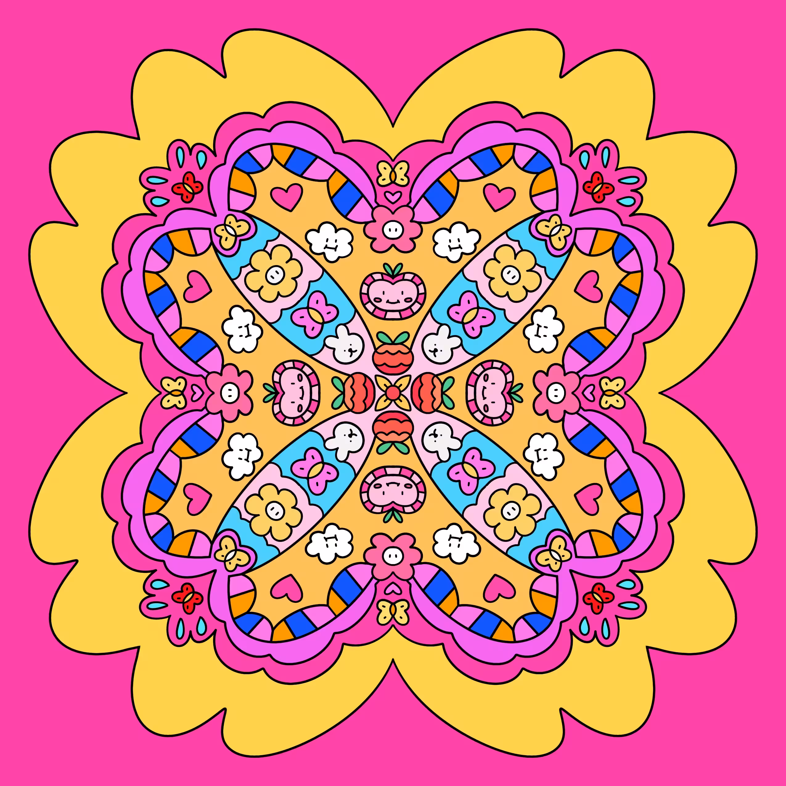 Pop Pink Flower
