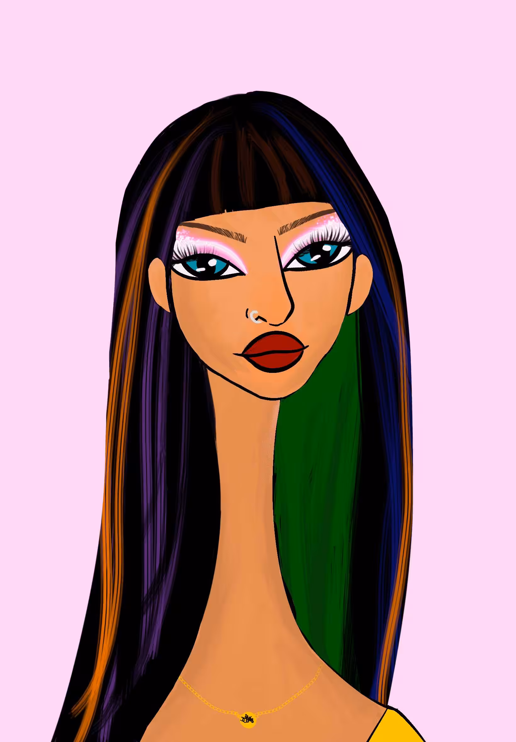 Long Neckie Lady #3007