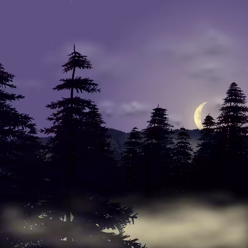Moonlit Mountains #23