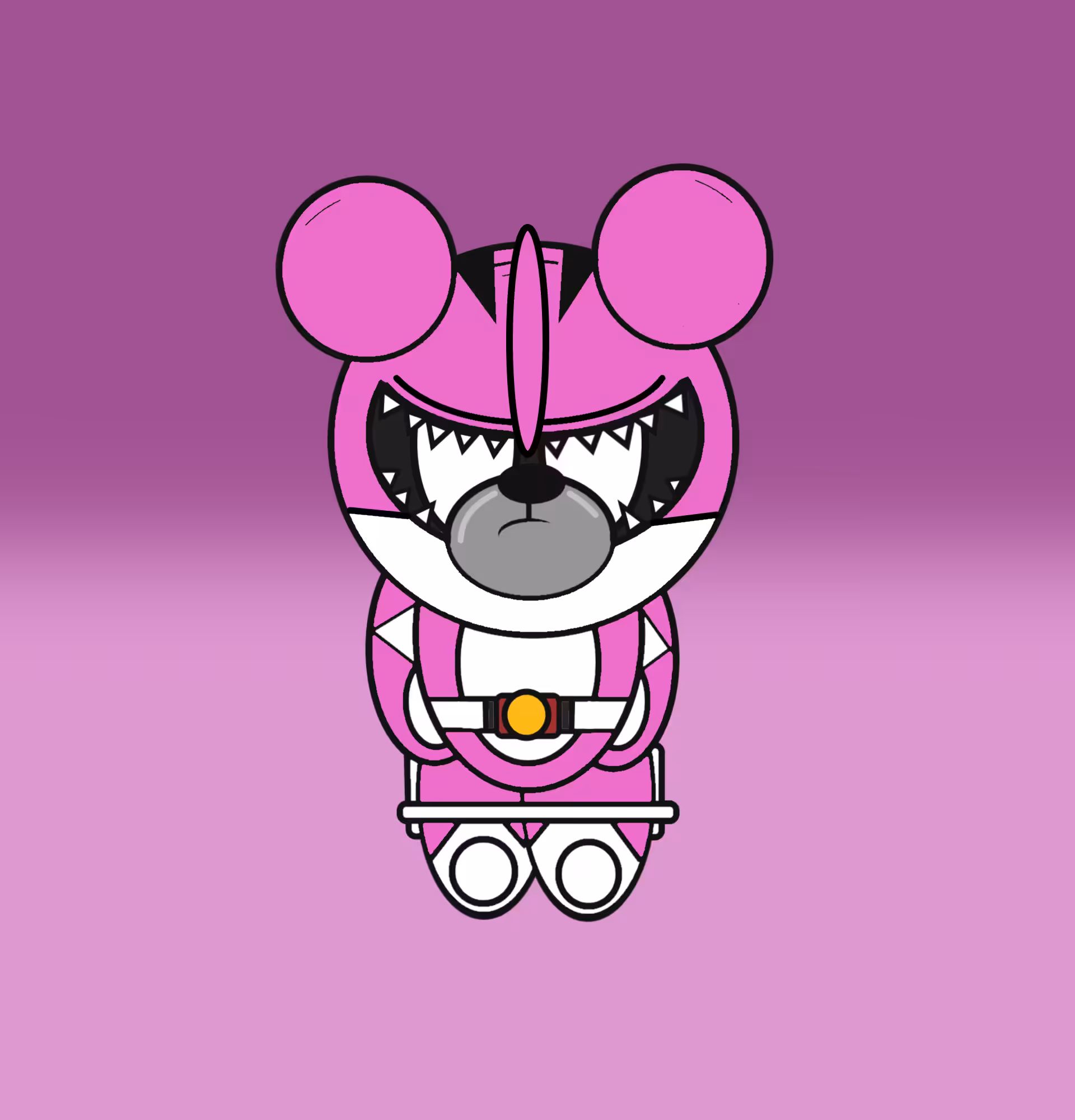 Pink Power-Kuma
