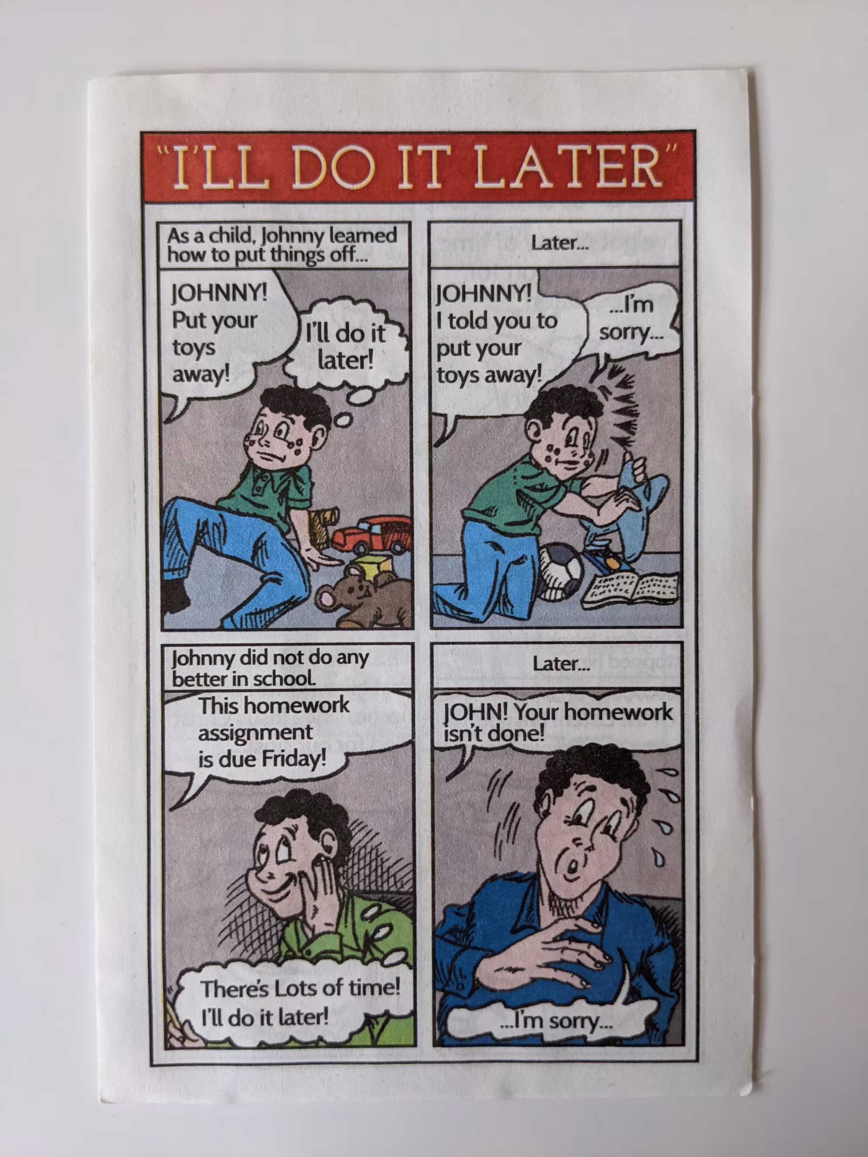 Subway Jesus Pamphlets: I'll Do It Later