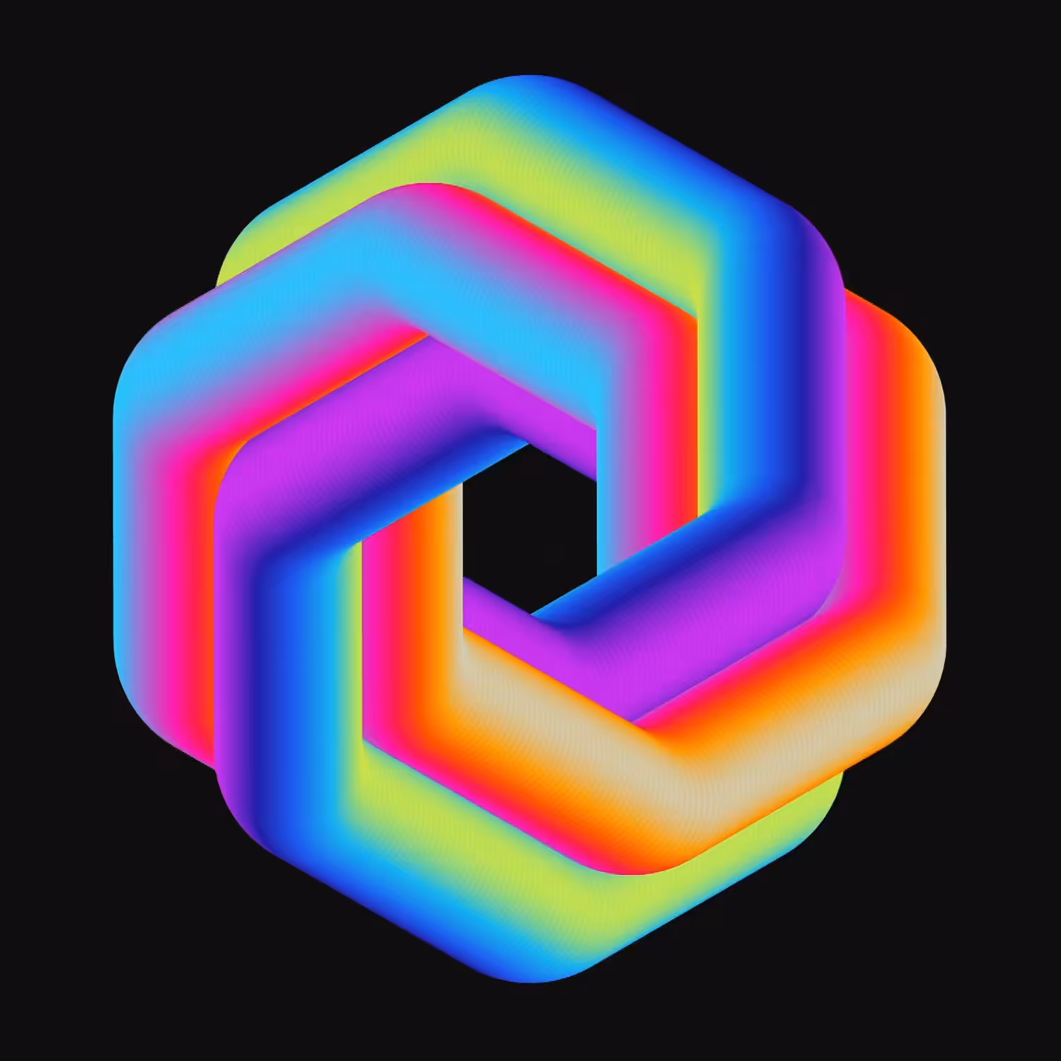 Geometric Gems: Hexagonal - 1/1 (Animation)