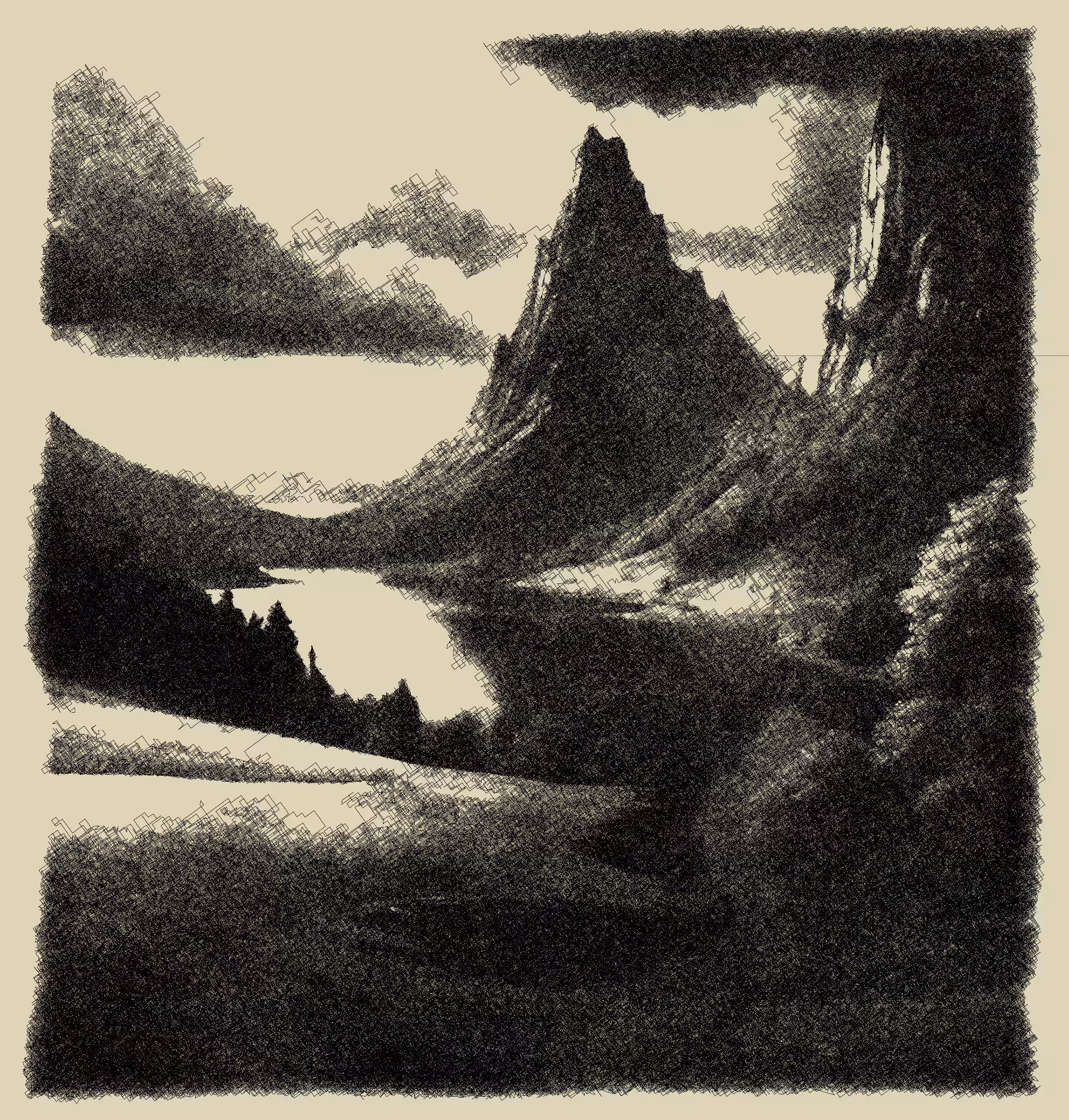 Valley in Mountains #17