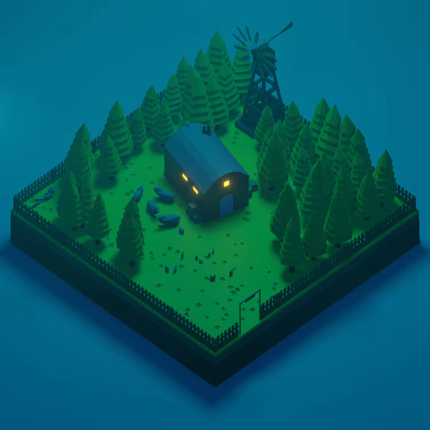 square scene 2 -  Bastard alien