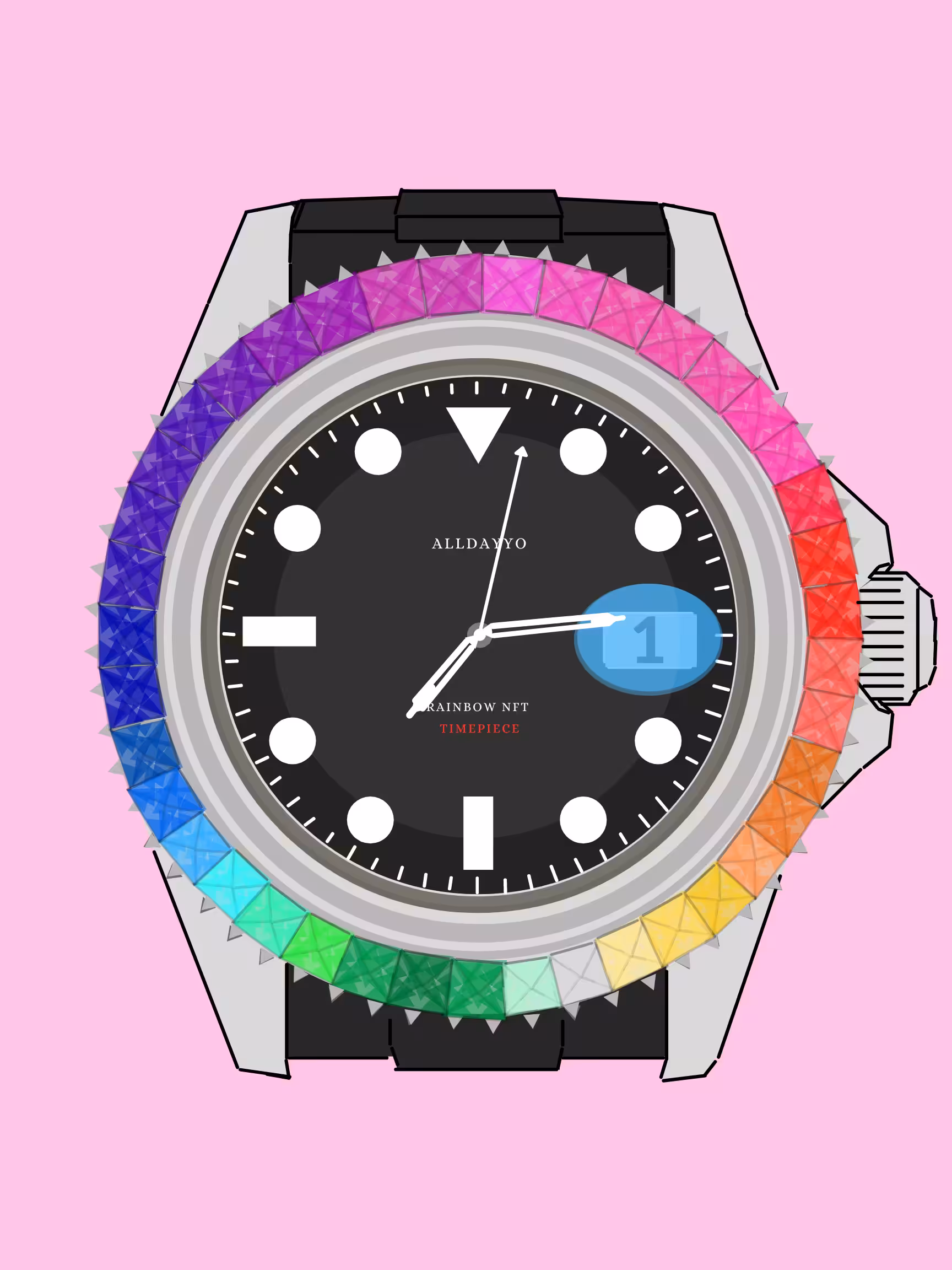 Alldayyo Rainbow Timepiece