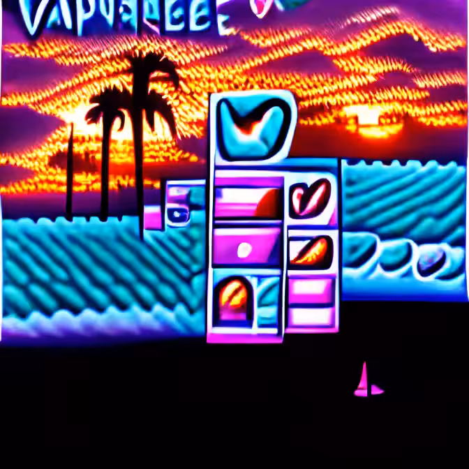 Vaporwave Sunset 10