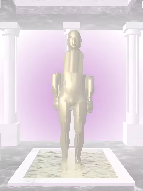 The Jumping Faded Gold Man #2239