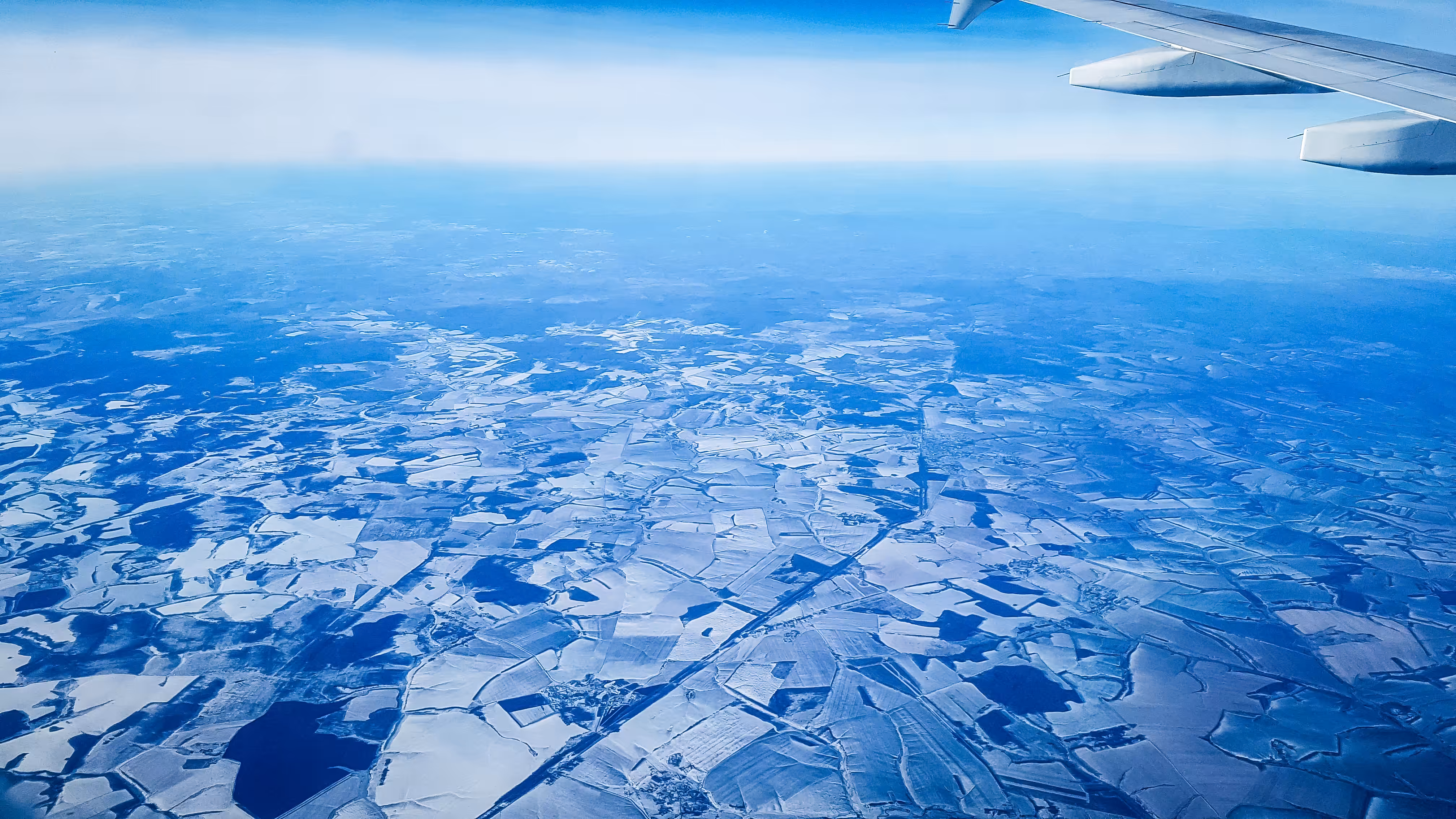 Have you ever seen the earth as a white canvas from above?