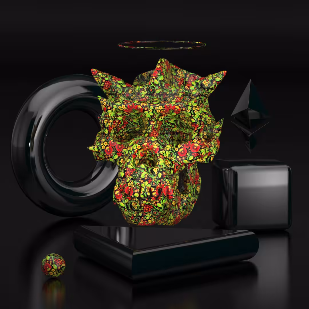 Monk Skull Hohloma | Dead collection