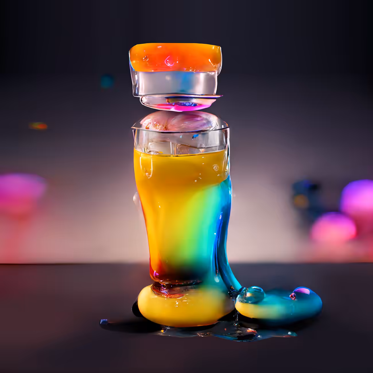 Shiny Liquid Alphabet Series - I