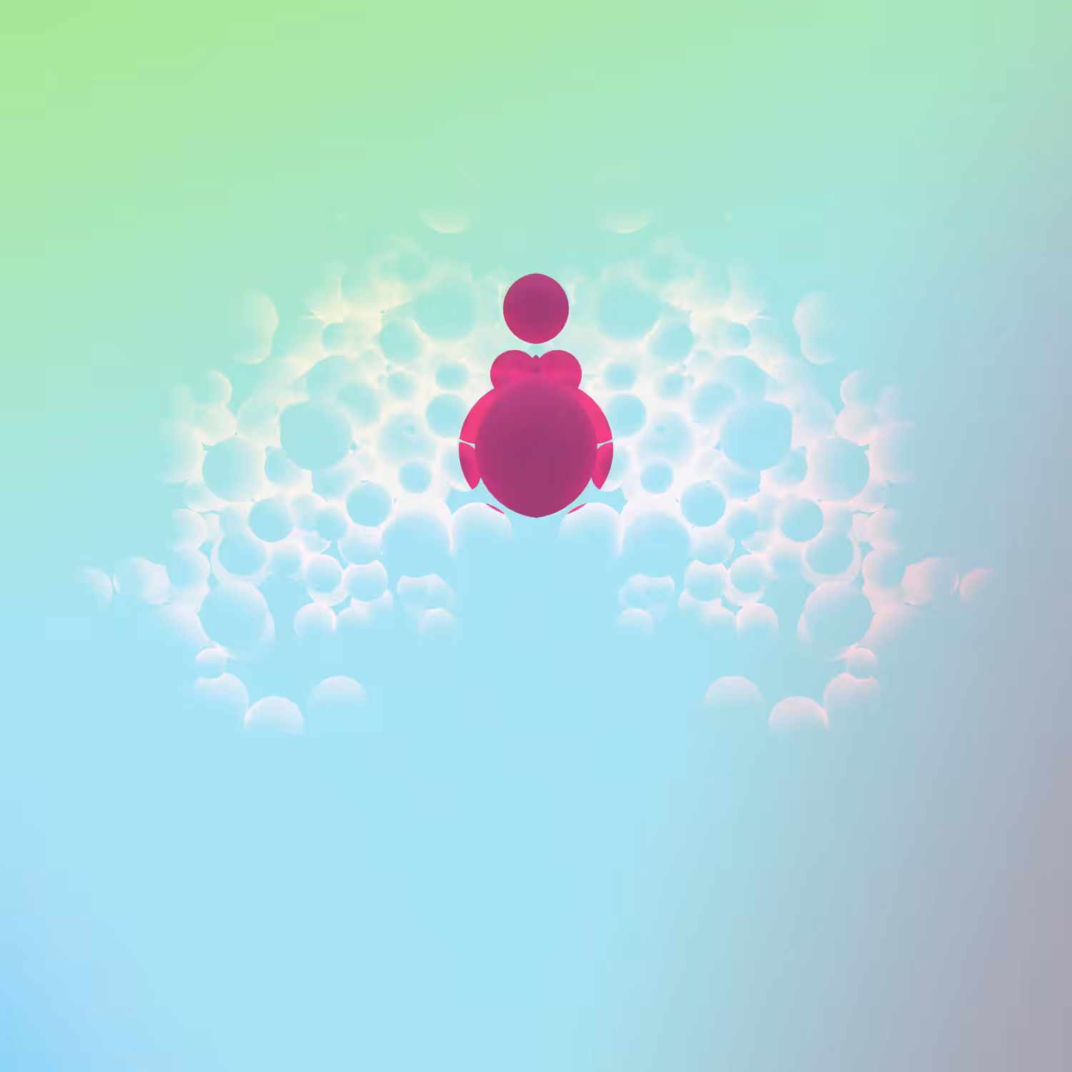 rorschach bubbles - white
