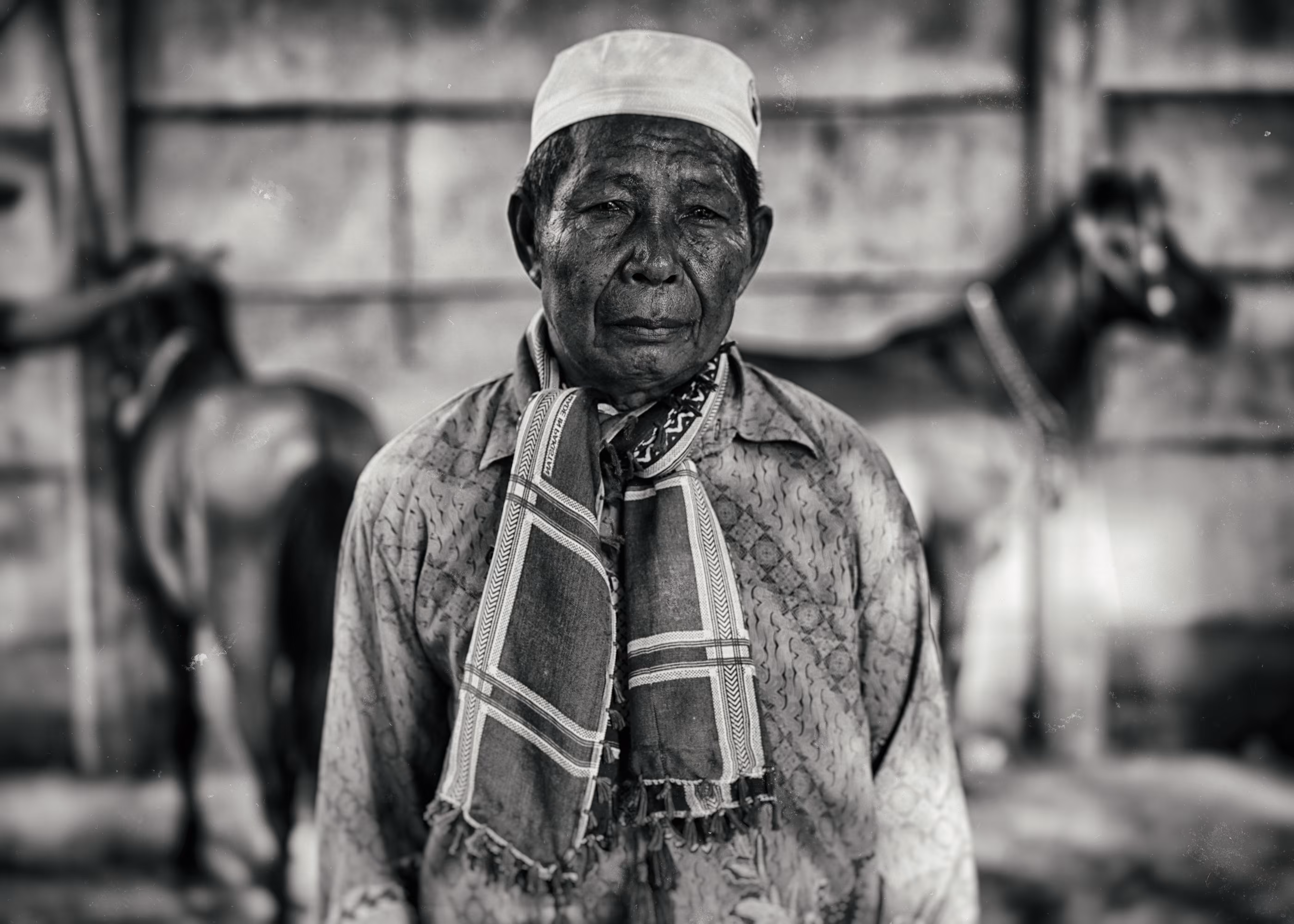 black & white potrait