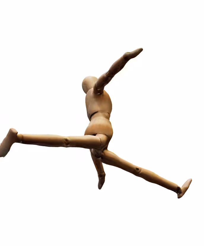 Multidimensional listening: wooden dancer