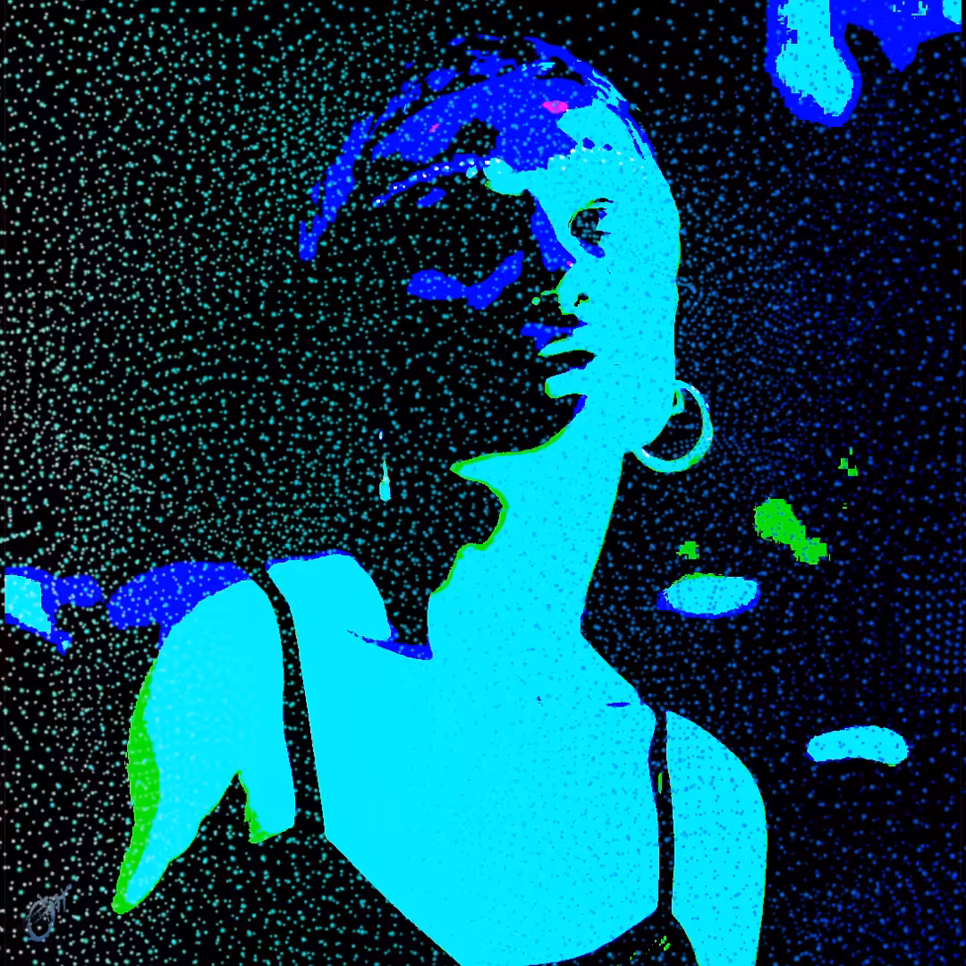 blue dancer
