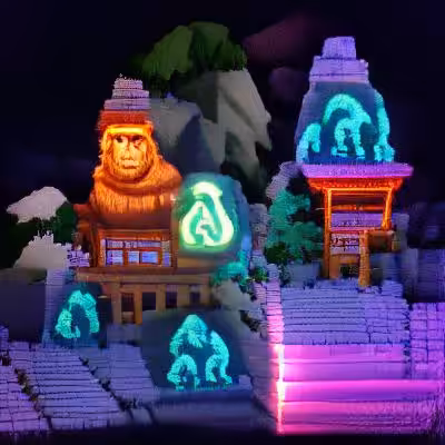 Glowing Gorilla Temple 