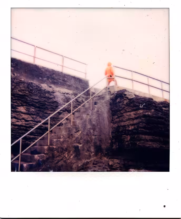 Polaroid #8 Looking the waves
