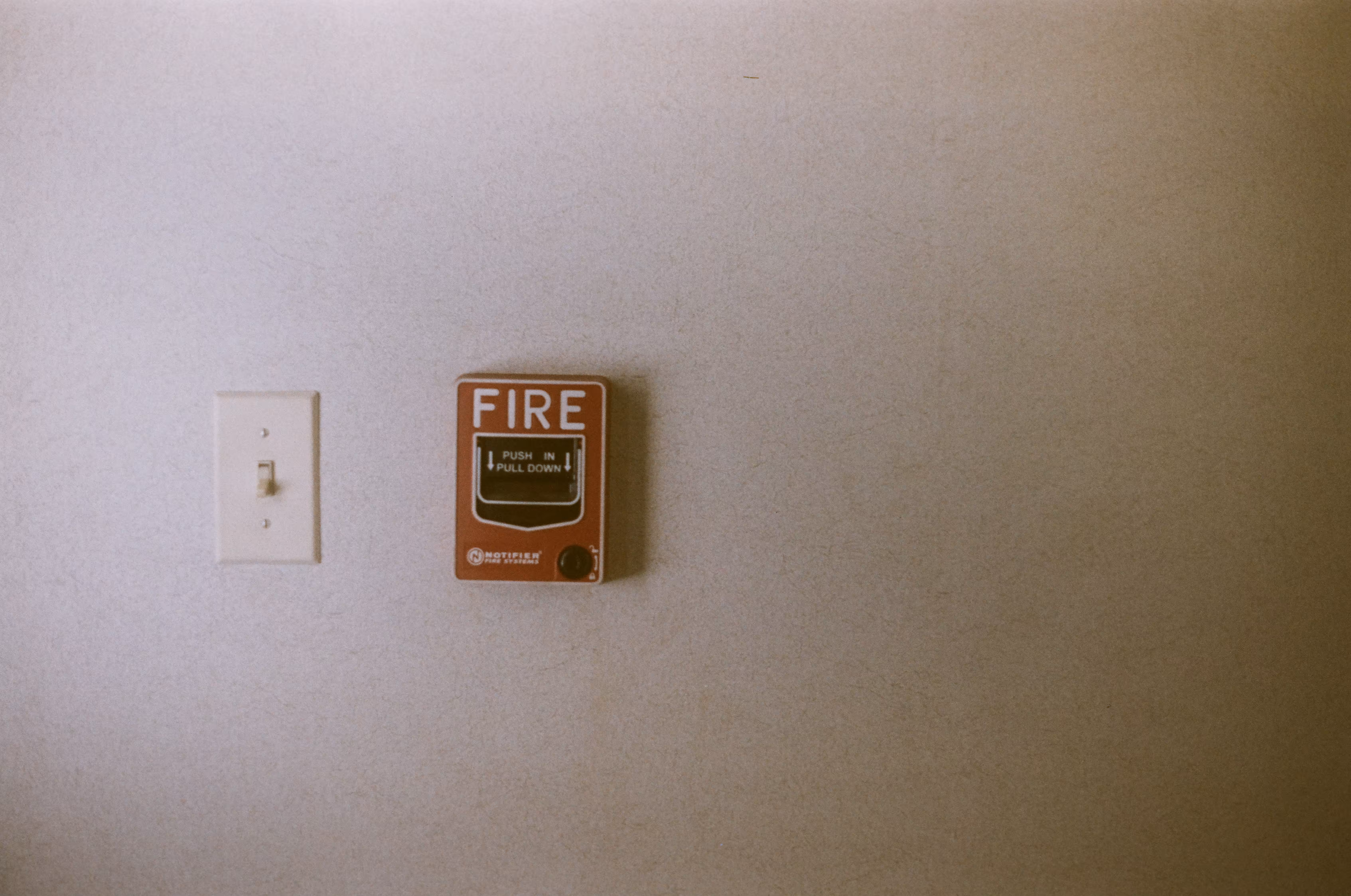 from a scene in a hallway 
