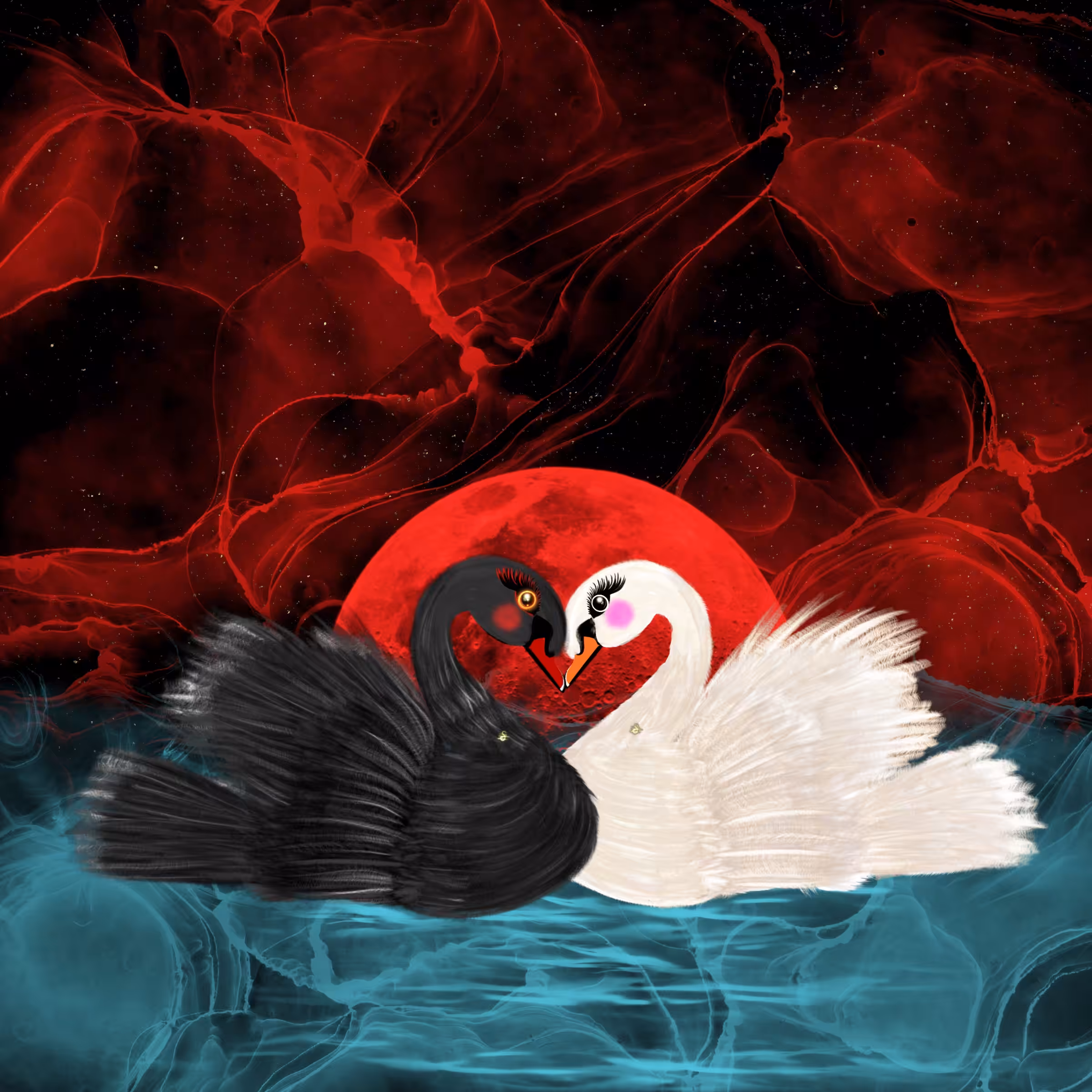 Swans In Love