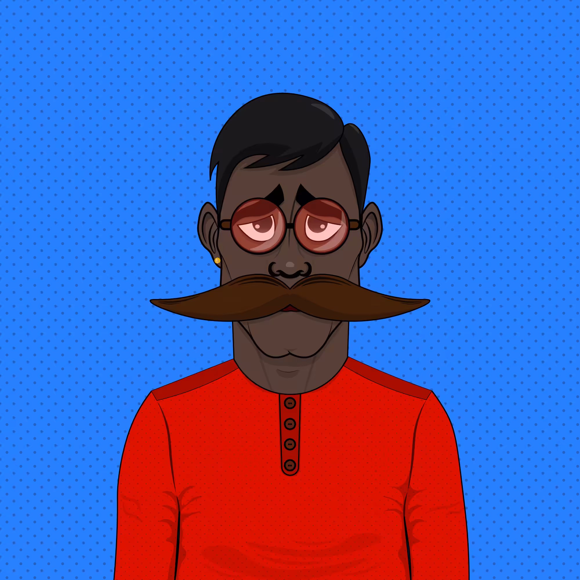 Mustachioed #190