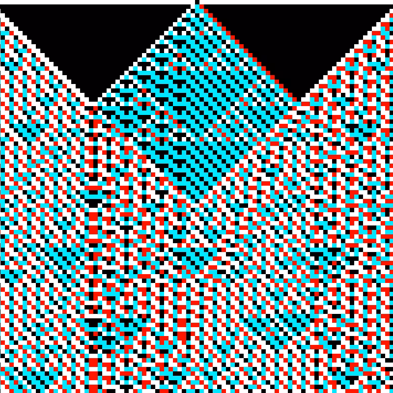 RGB Elementary Cellular Automaton #441