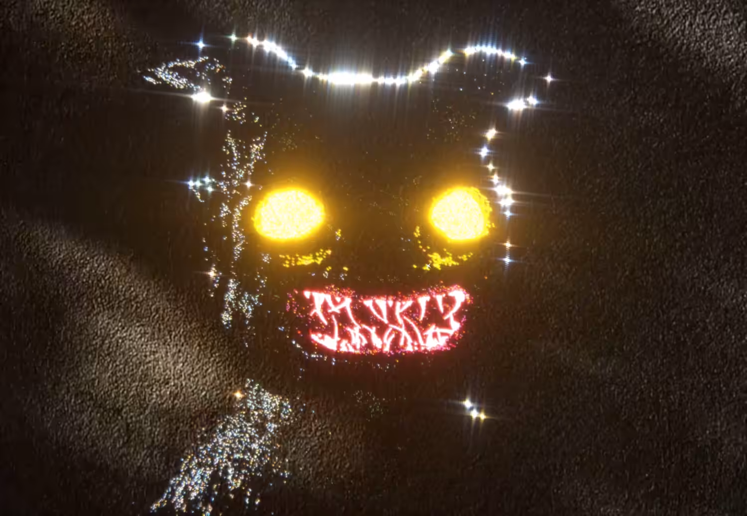 Demon hiding in the wall
