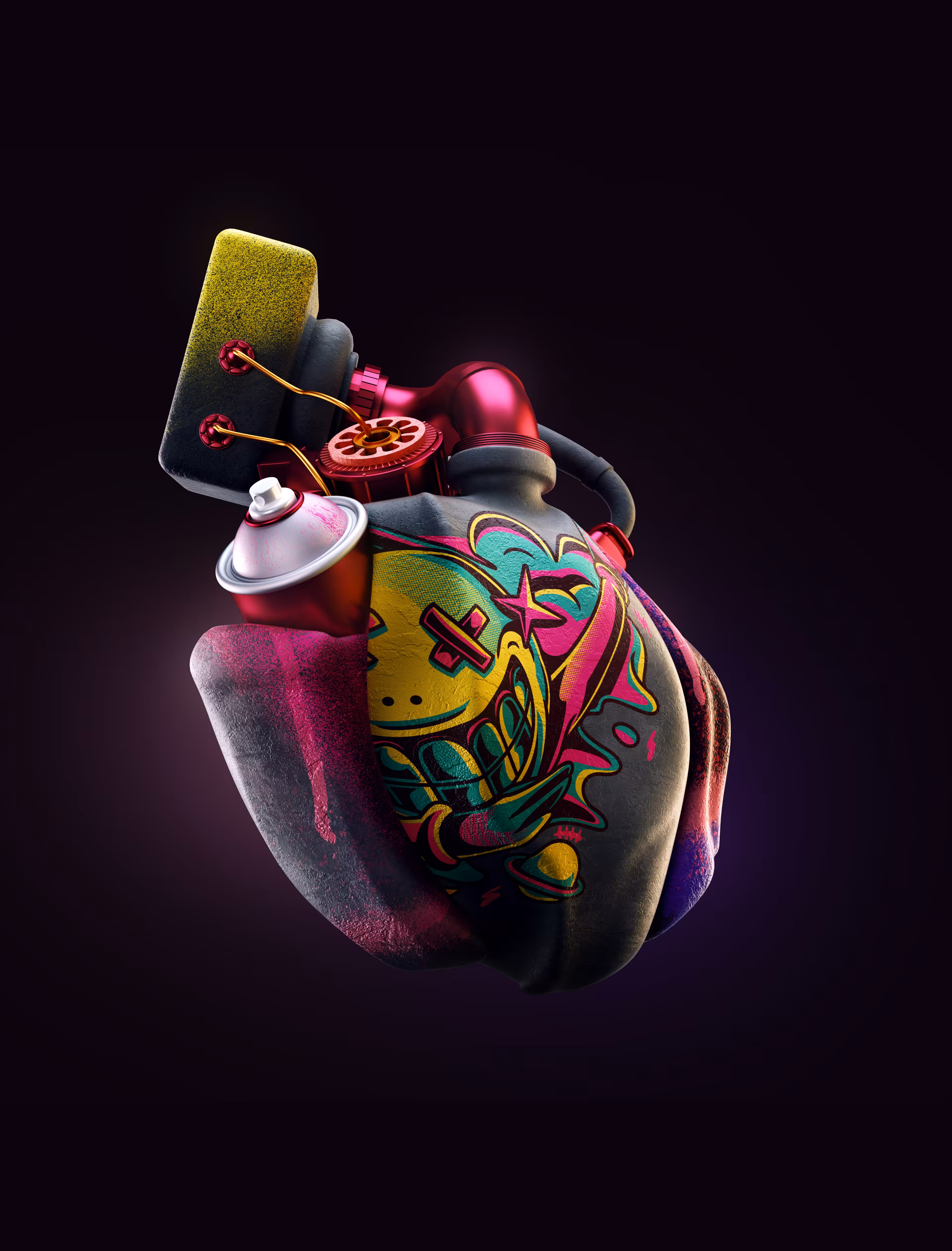 CryptoHeart Graffiti