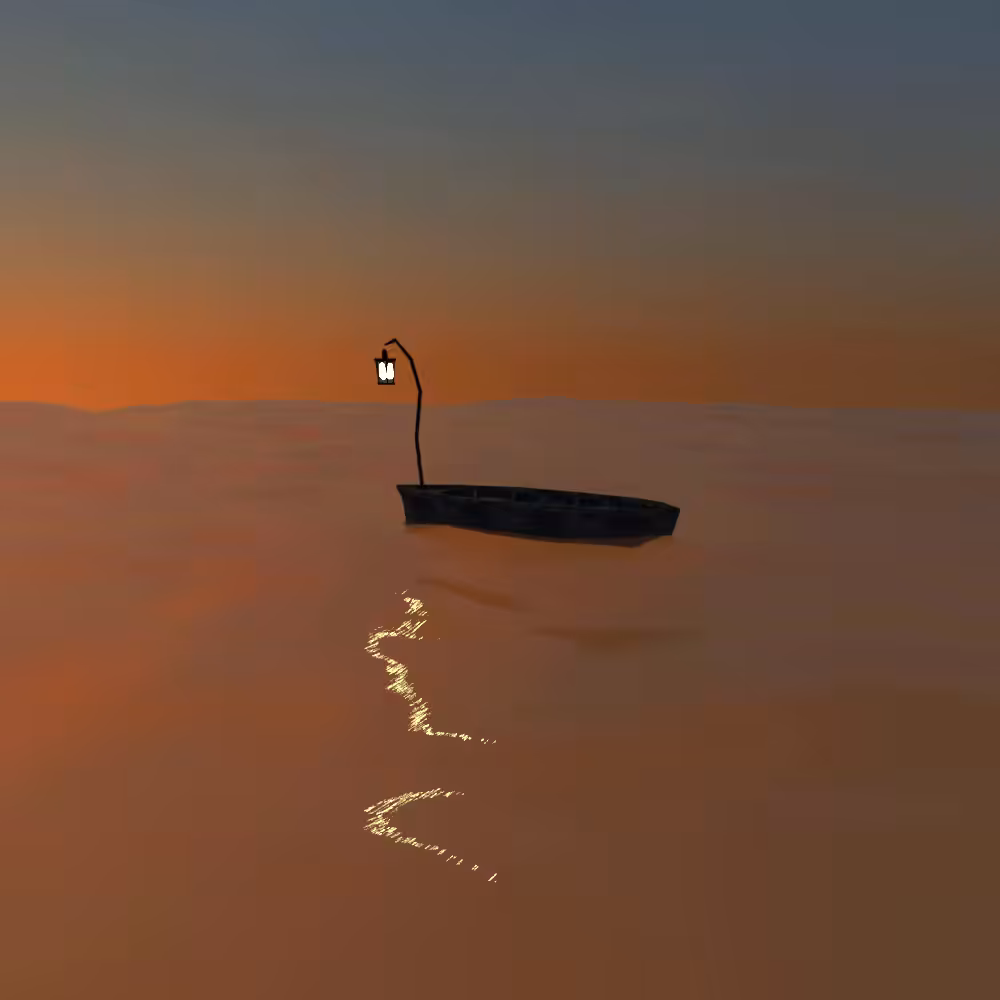 Drifting boat