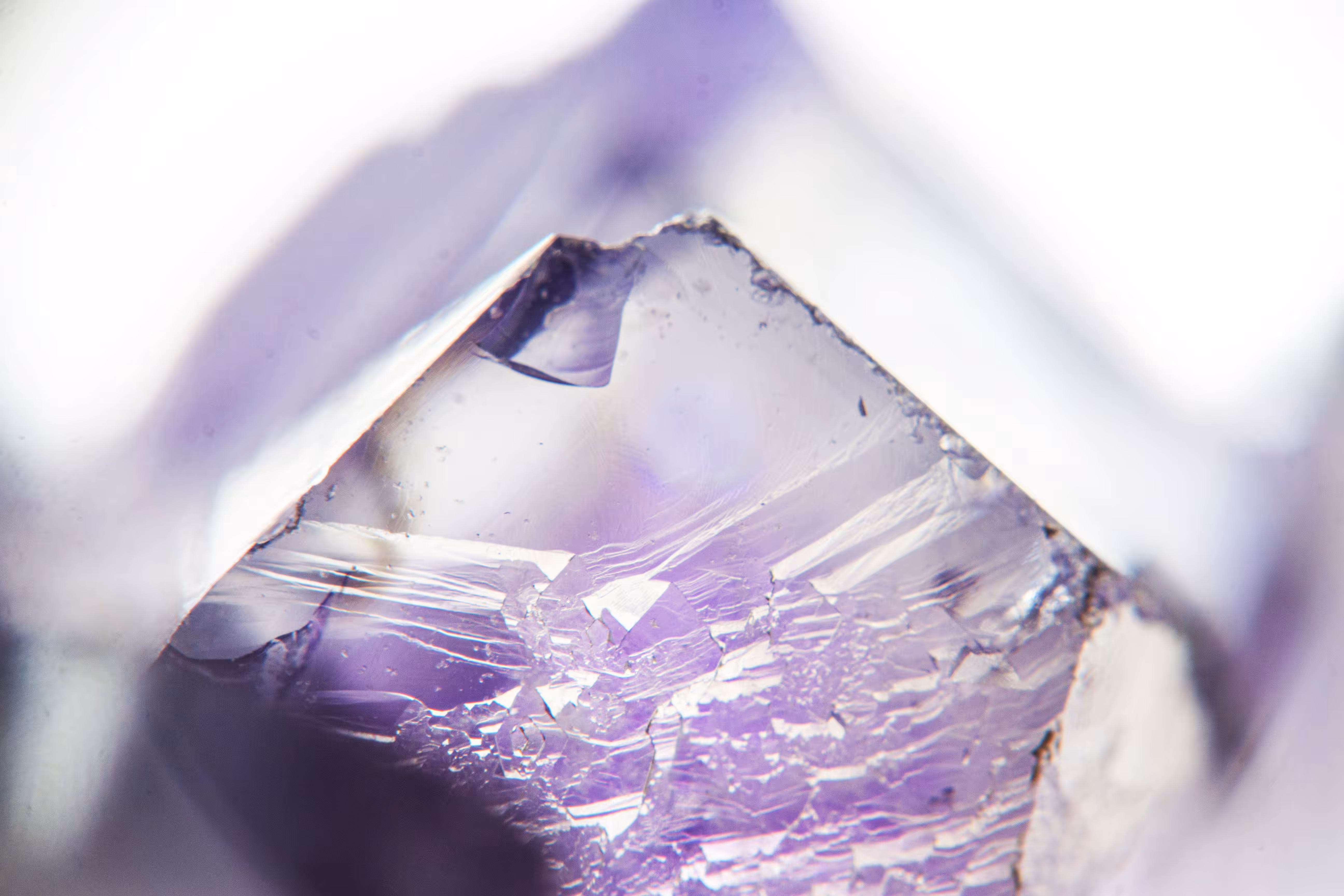 Amethyst Gem #22 Pyramid Xray
