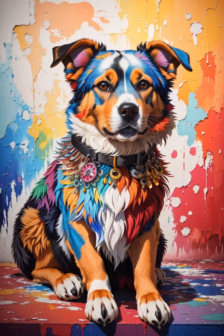 Colorful Dog 