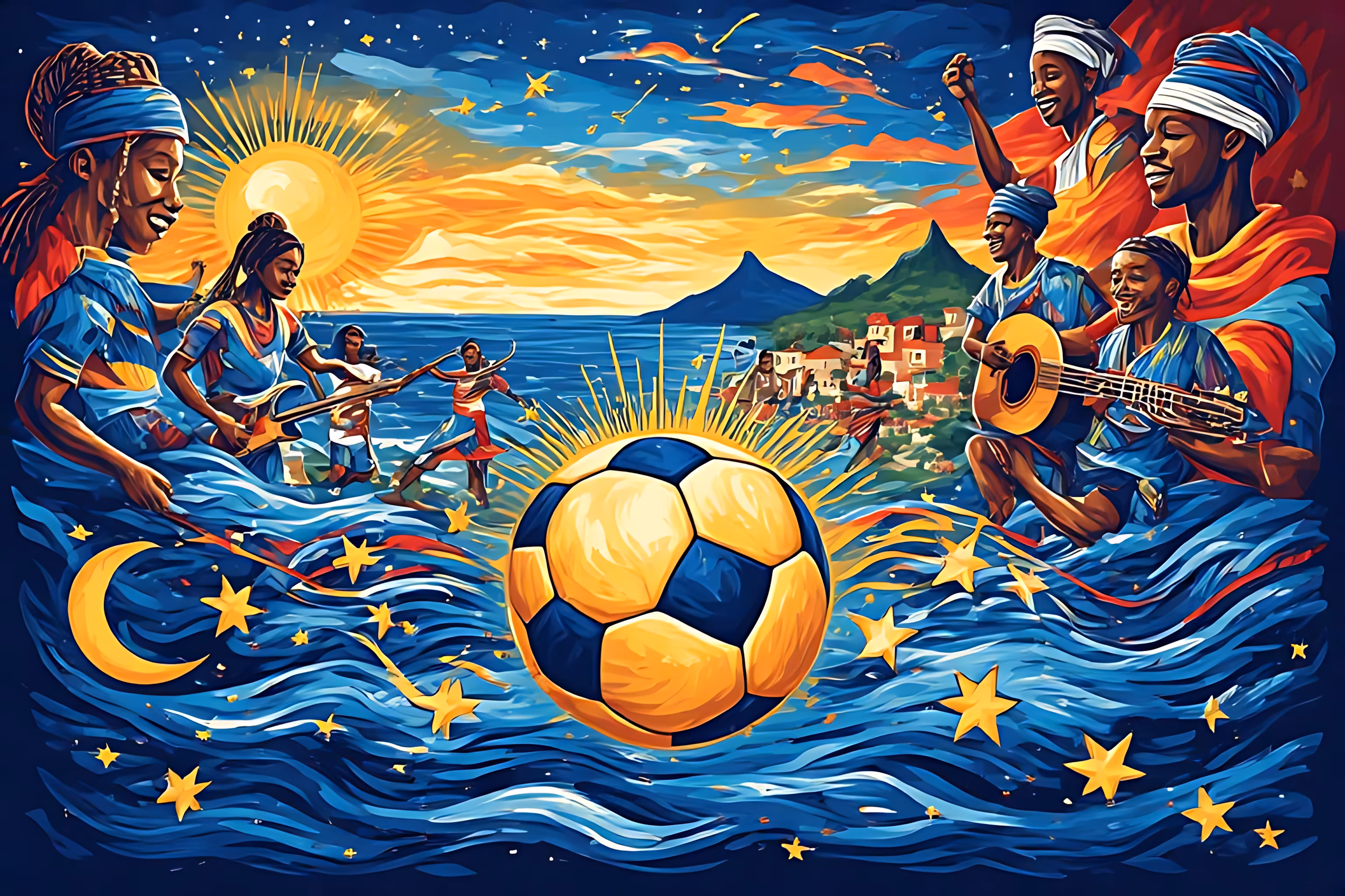 2026 WORLD CUP: 48 NATIONS | NFT COLLECTION: Cape Verde Blue Sharks - Rhythm, Sea and Football